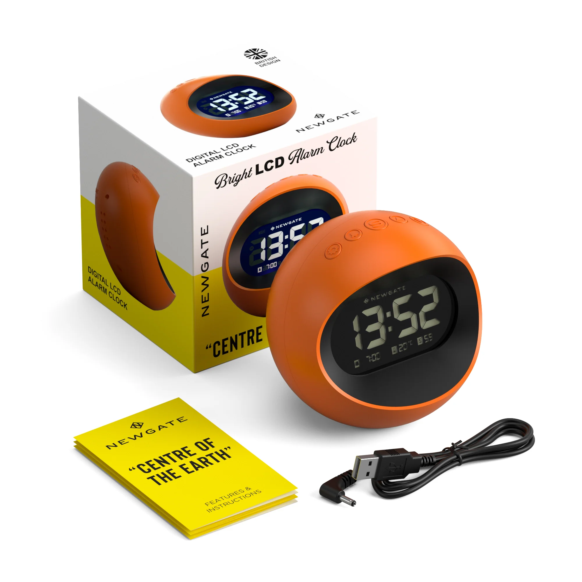 Newgate Centre of the Earth LCD alarm in orange - Image 10