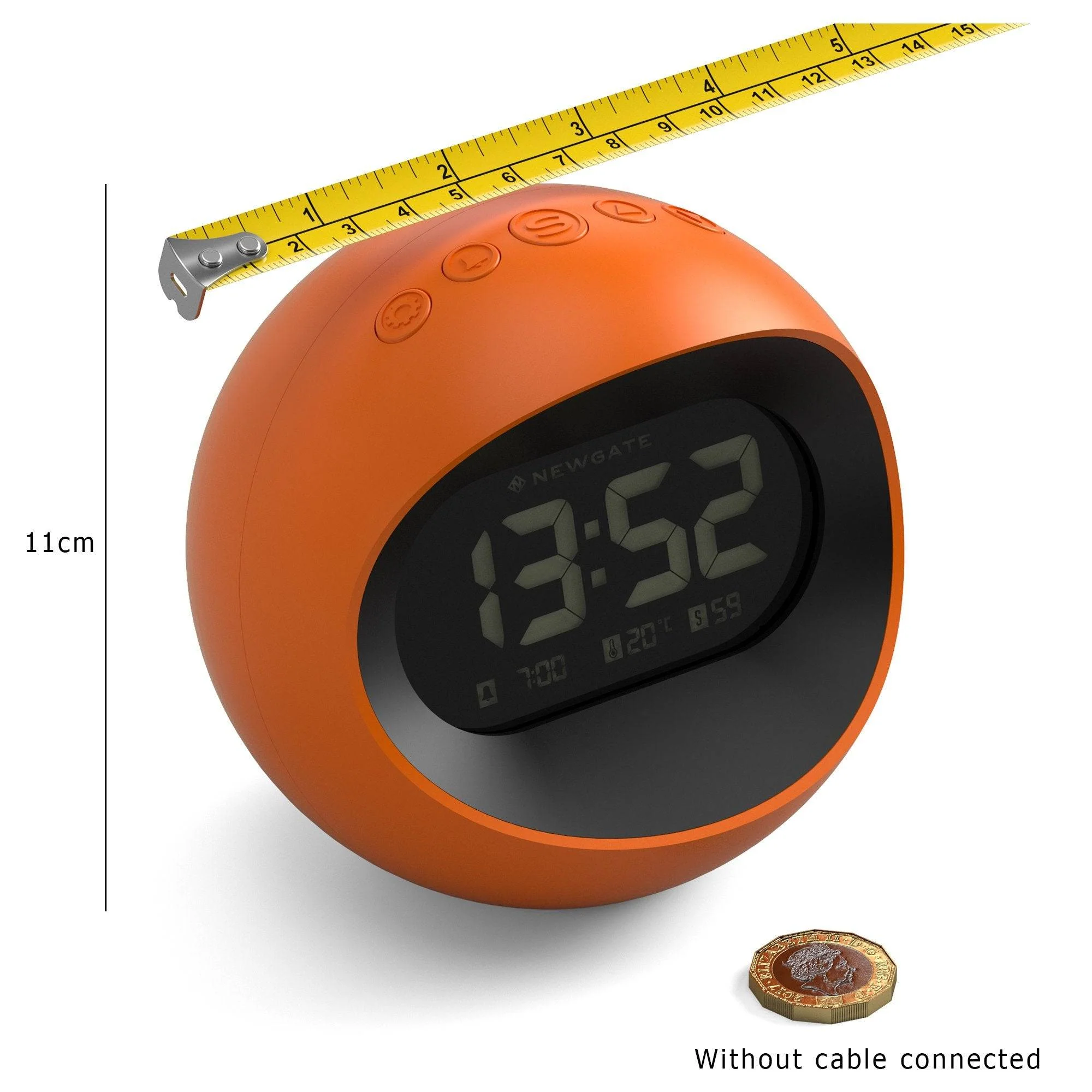Newgate Centre of the Earth LCD alarm in orange - Image 5
