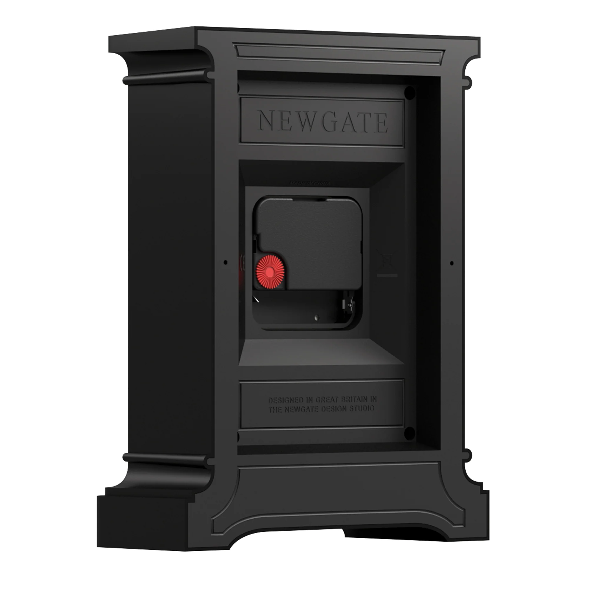 Newgate Time Lord mantel clock in black - Image 7