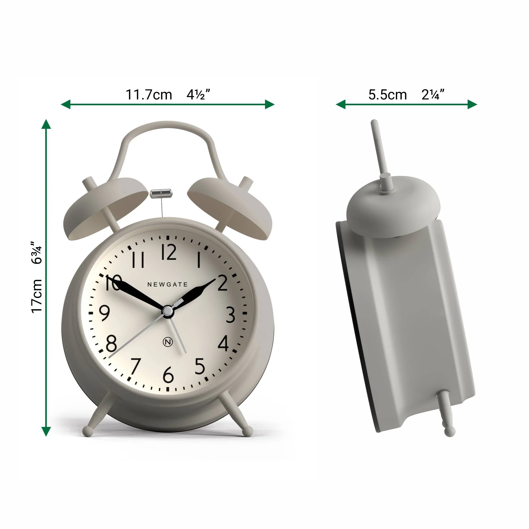 Newgate Covent Garden alarm clock in grey - Image 4