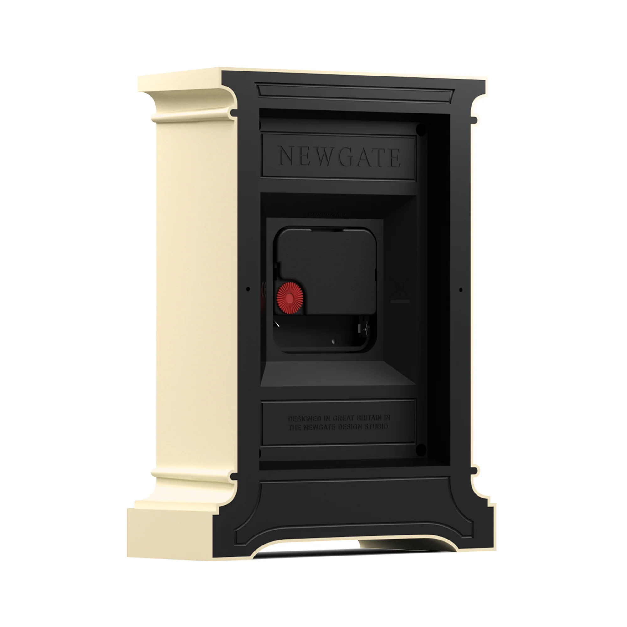 Newgate Time Lord mantel clock in cream - Image 7