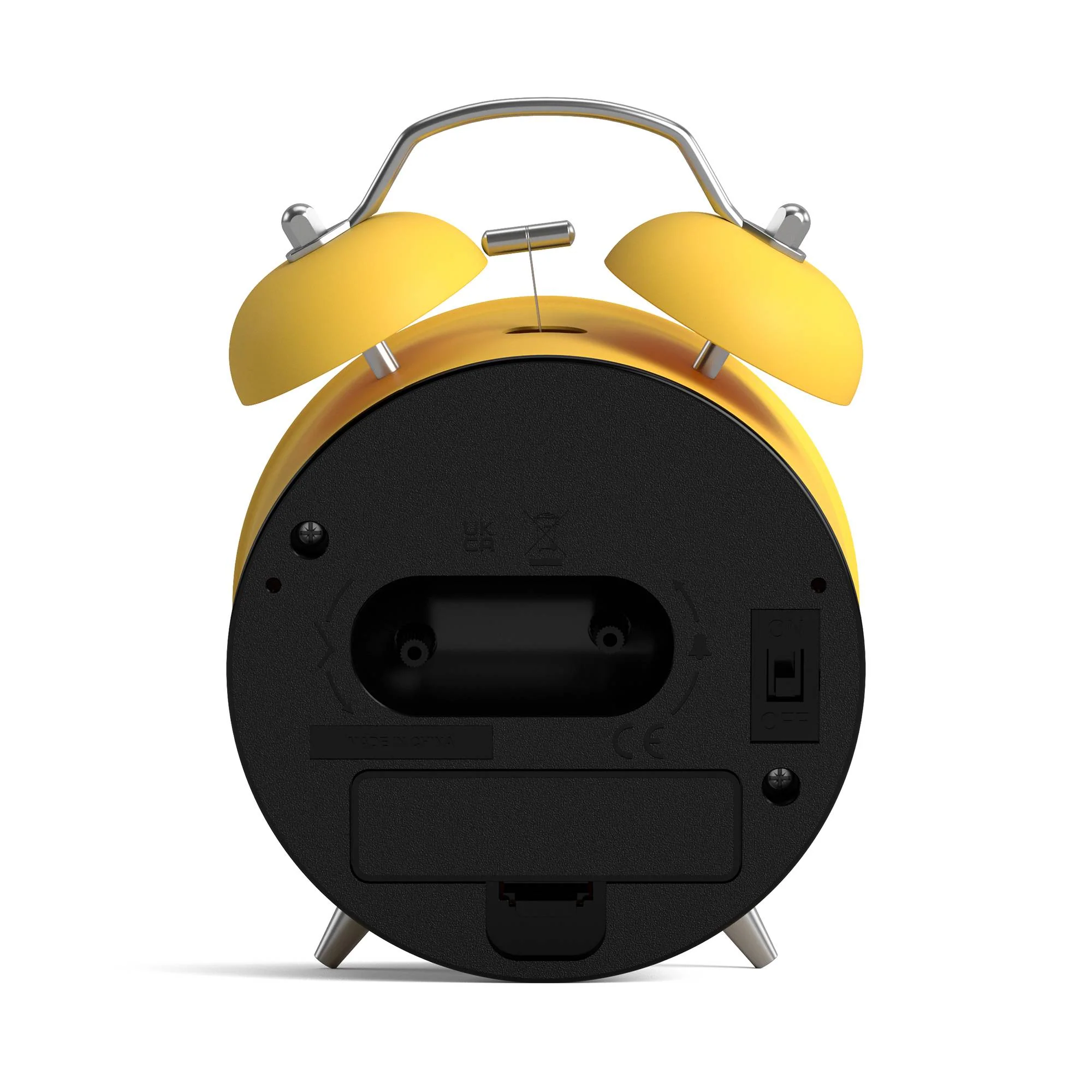 Newgate Charlie Bell alarm clock in yellow - Image 7