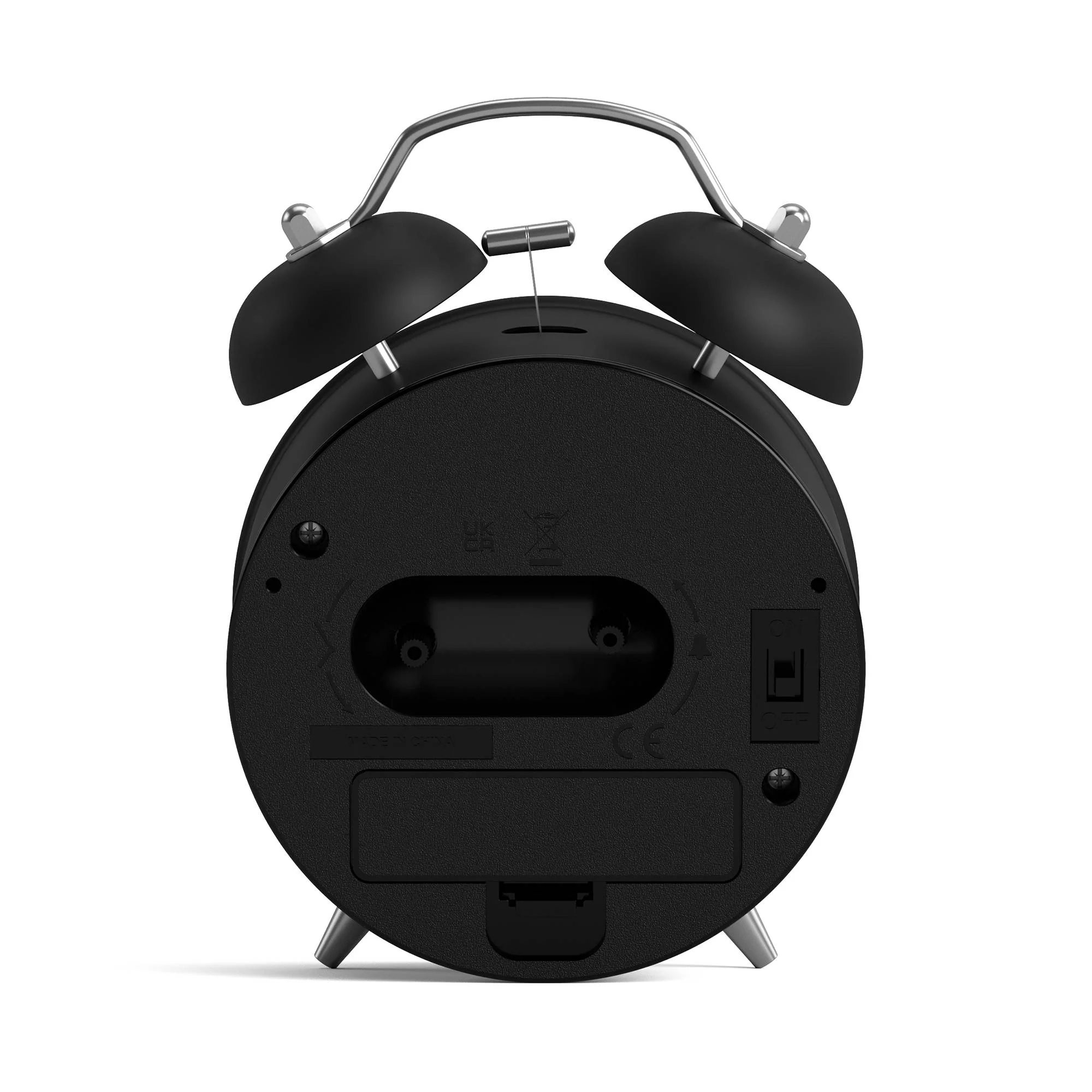 Newgate Charlie Bell alarm clock in black - Image 6