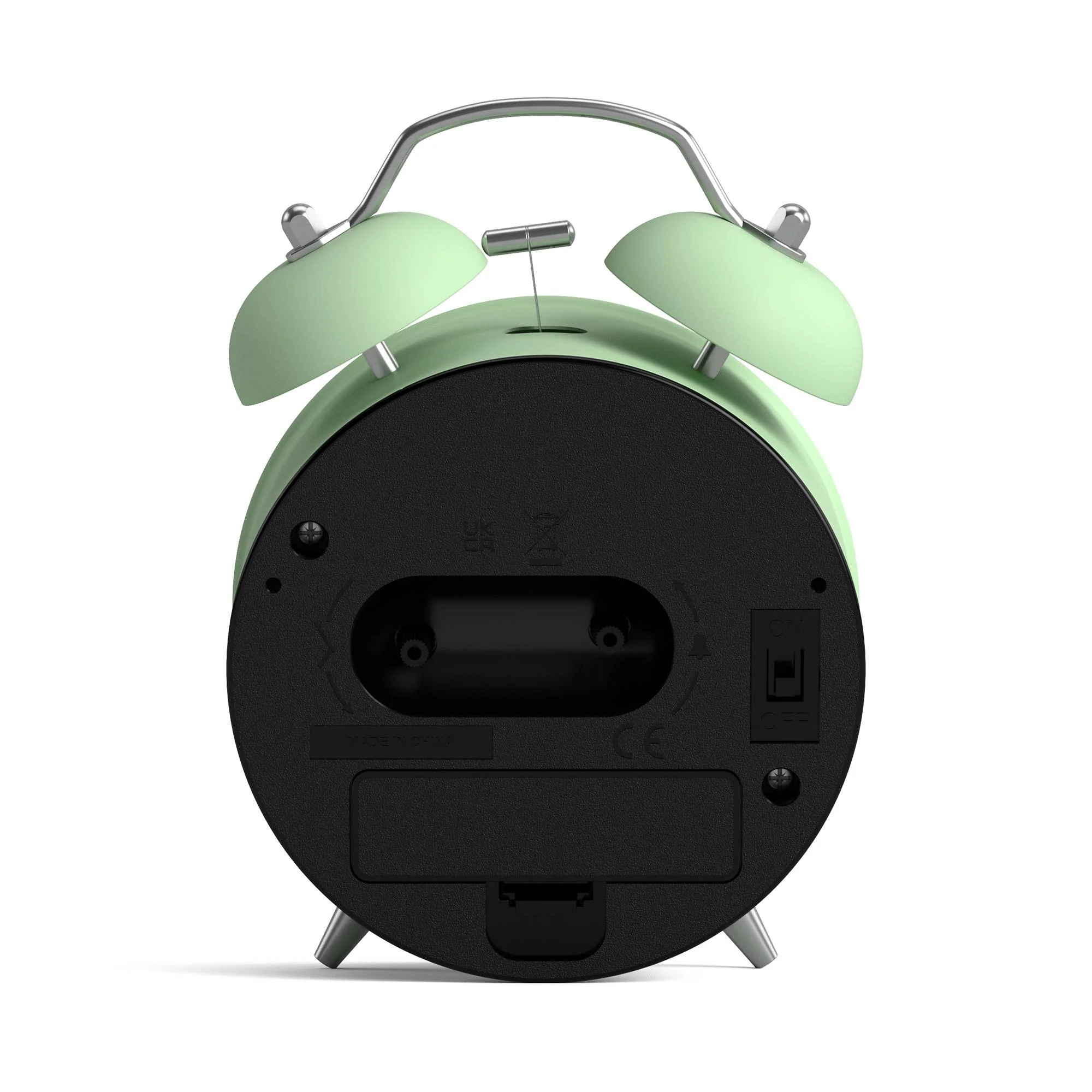 Newgate Charlie Bell alarm clock in neo-mint - Image 6