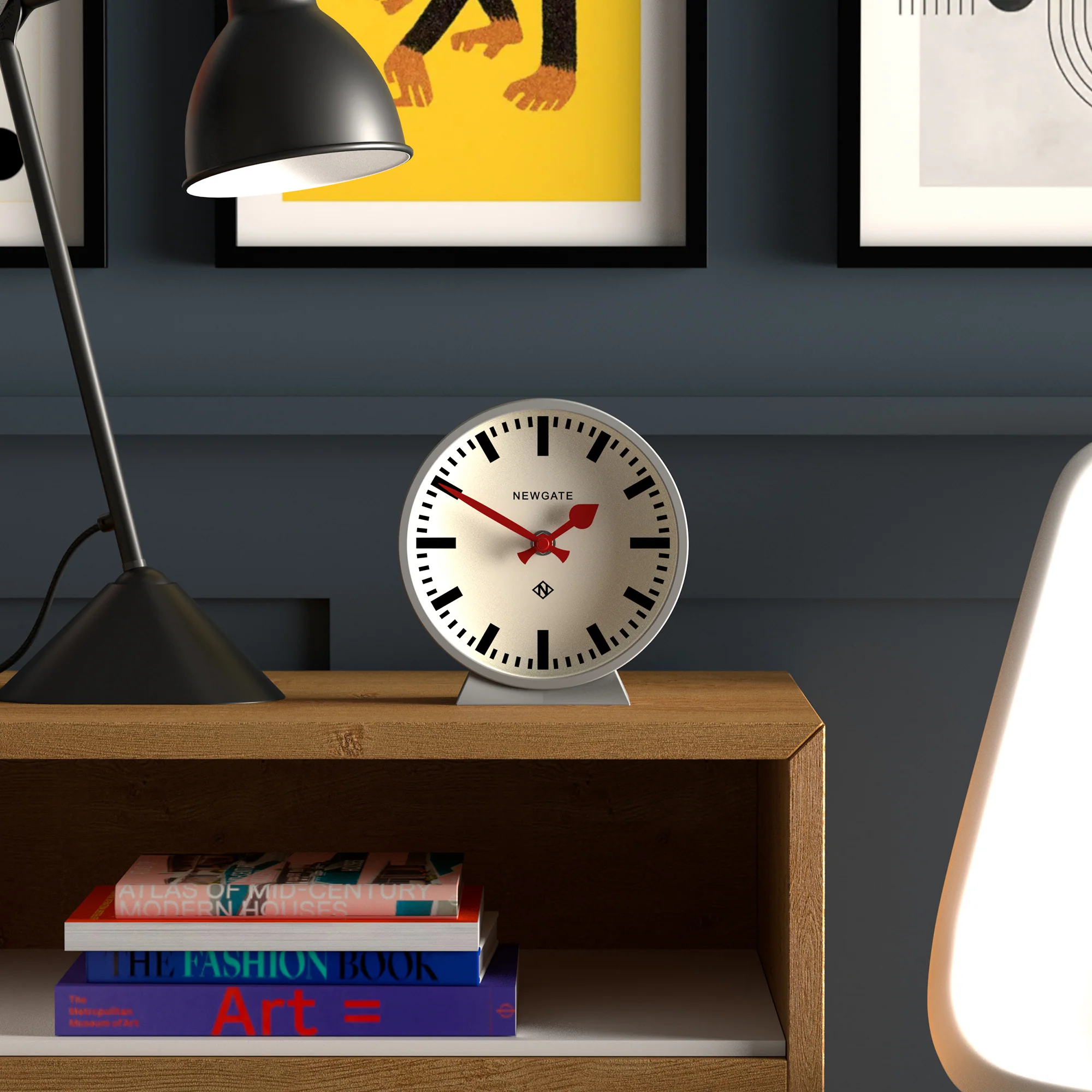 Newgate M Mantel Railway clock in grey - Image 3
