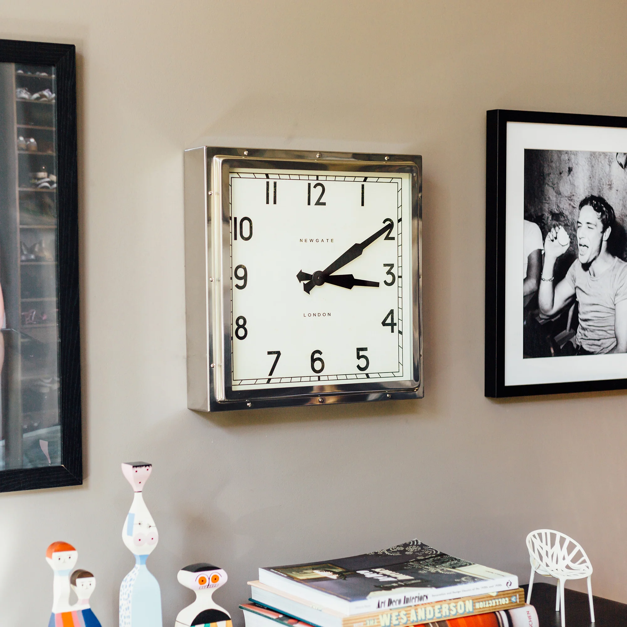 Newgate Quad wall clock in stainless steel - Image 5