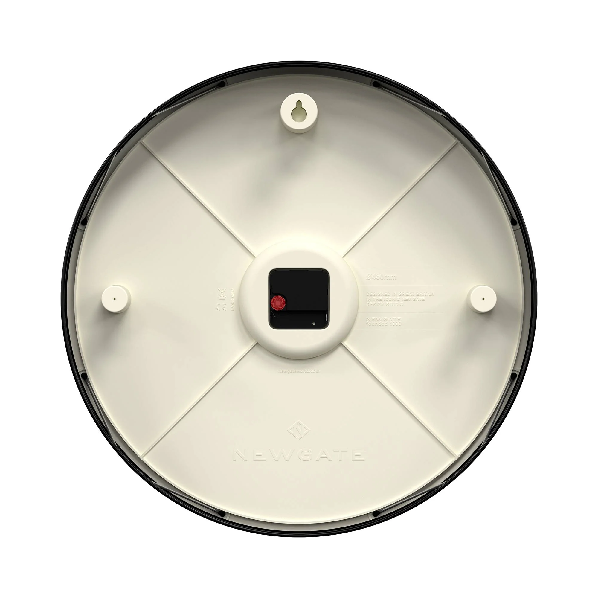 Newgate Putney wall clock in black - Image 8