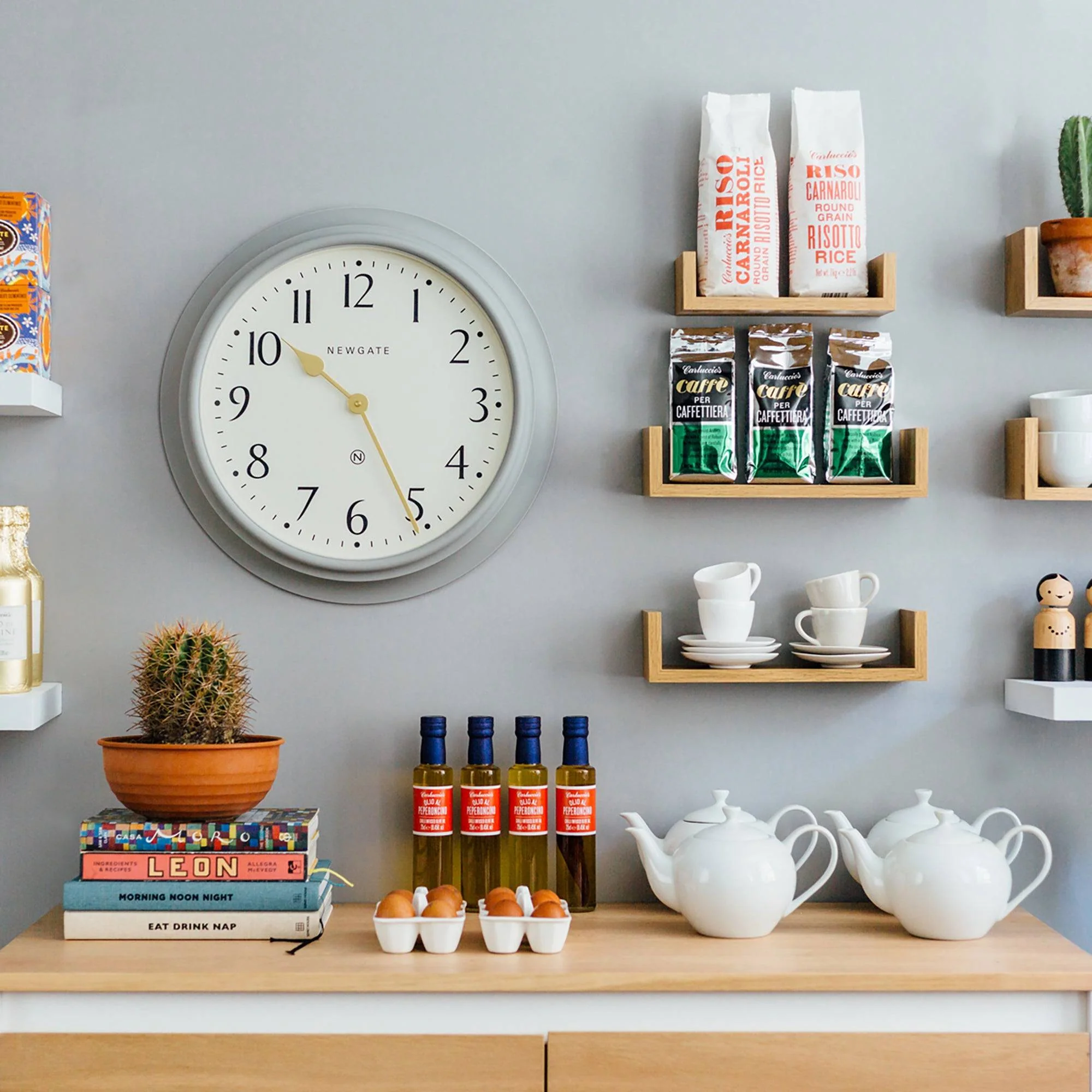 Newgate Westhampton wall clock in grey - Image 3