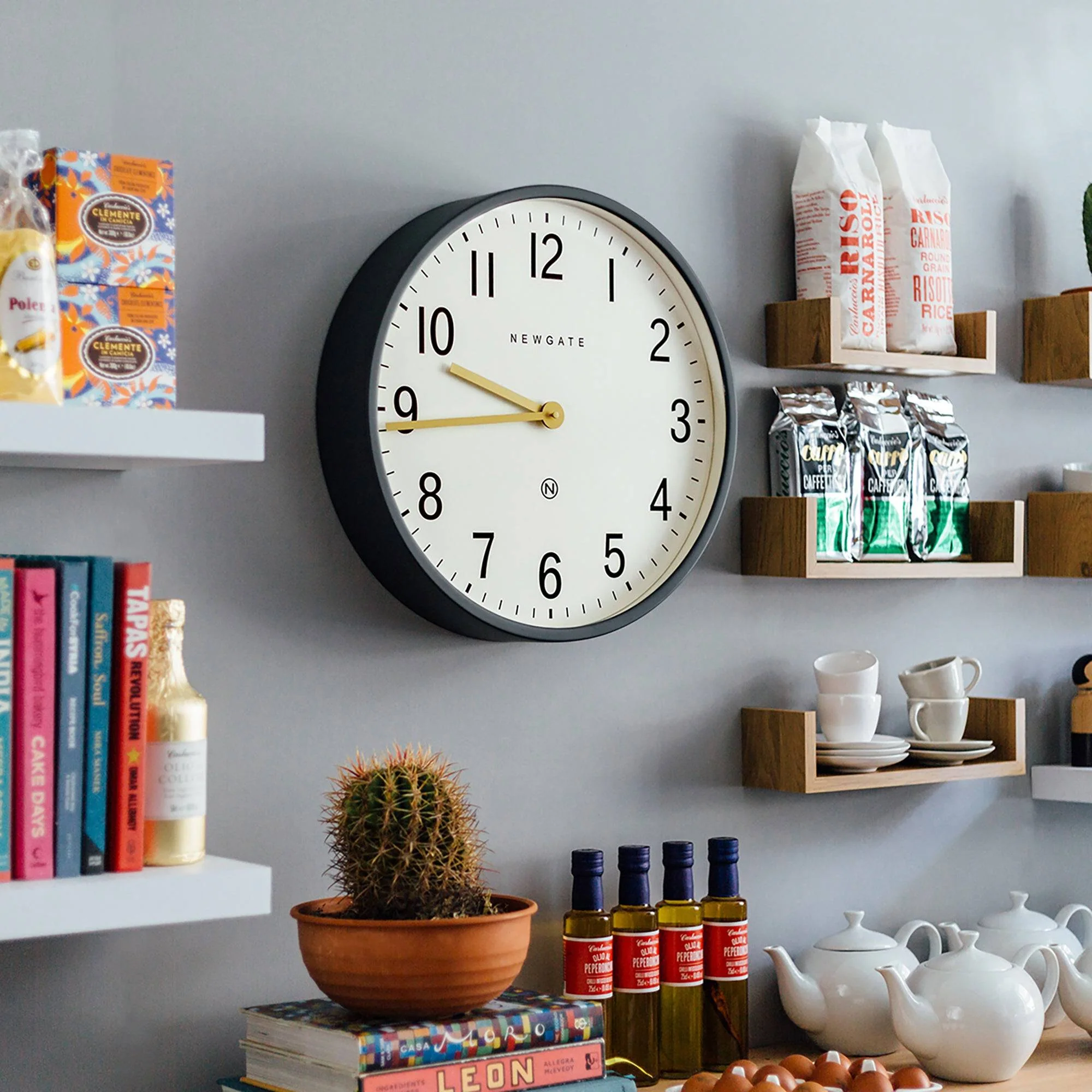 Newgate Mr Edwards wall clock in grey - Image 3