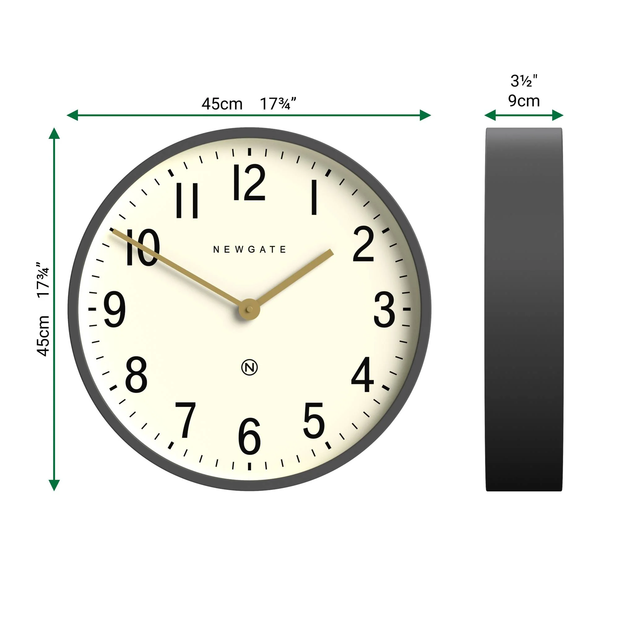 Newgate Mr Edwards wall clock in grey - Image 4