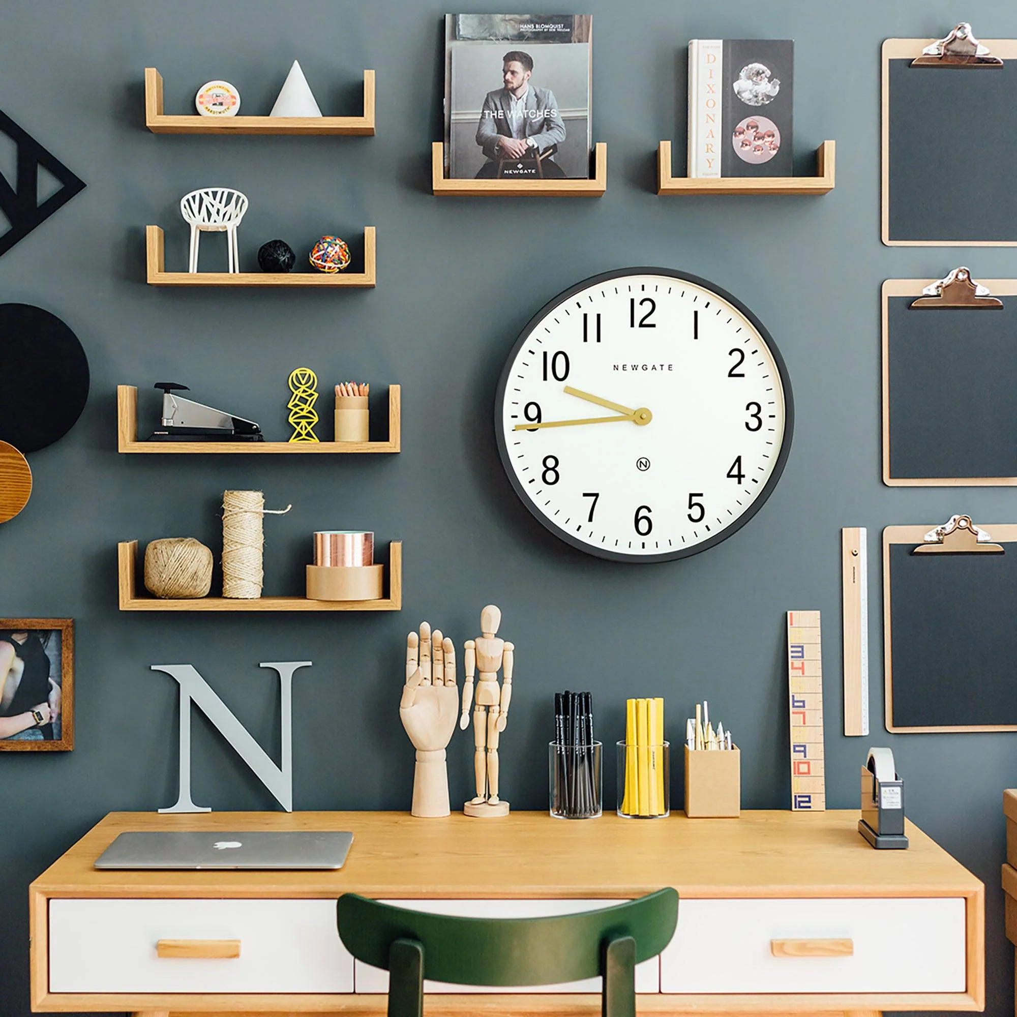 Newgate Mr Edwards wall clock in grey - Image 5