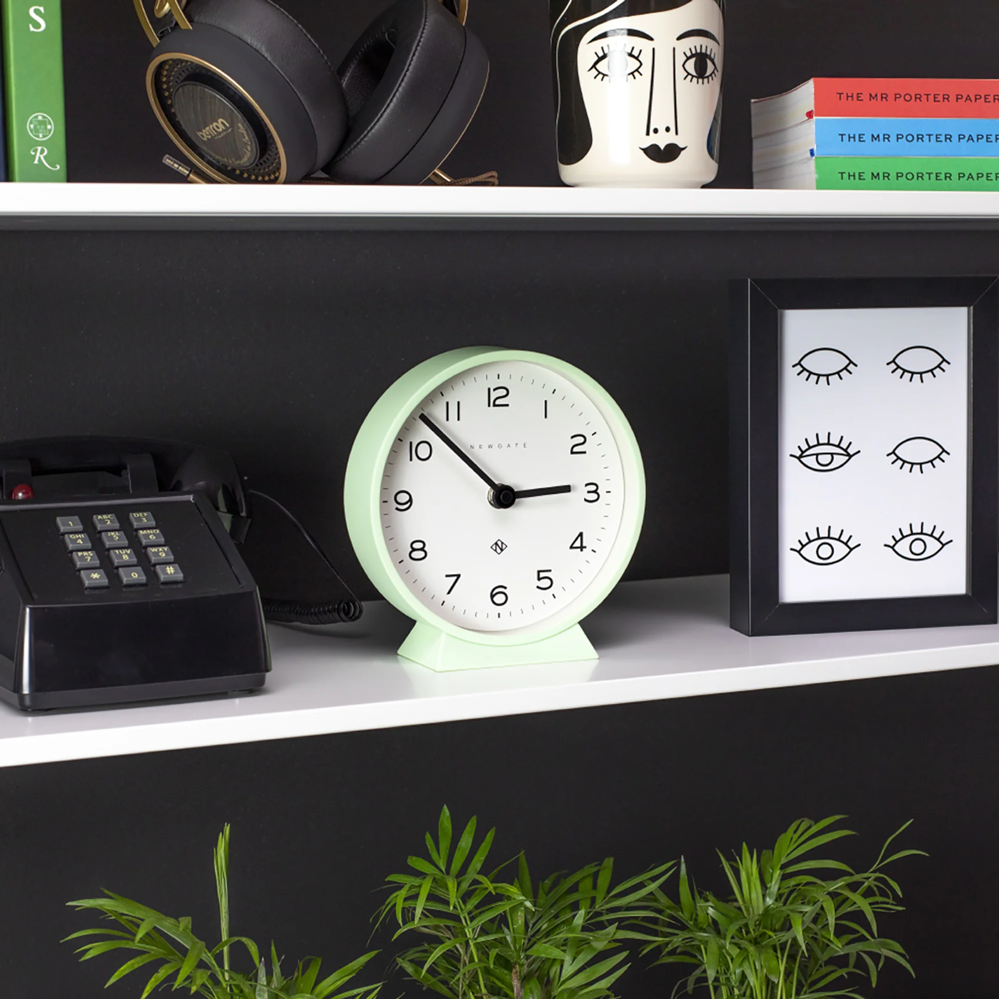 Newgate M Mantel Echo clock in neo-mint - Image 3