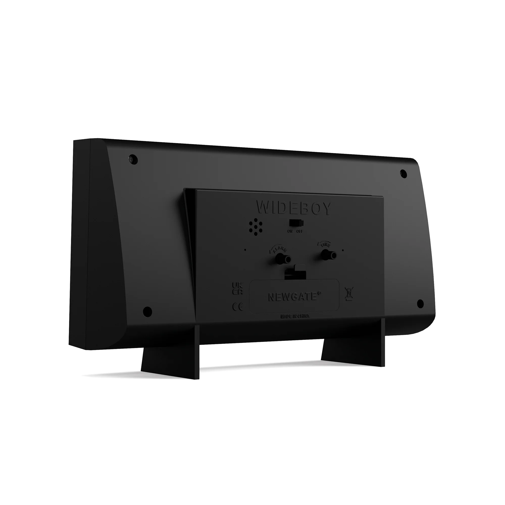 Newgate Wideboy alarm clock in black and cream - Image 7