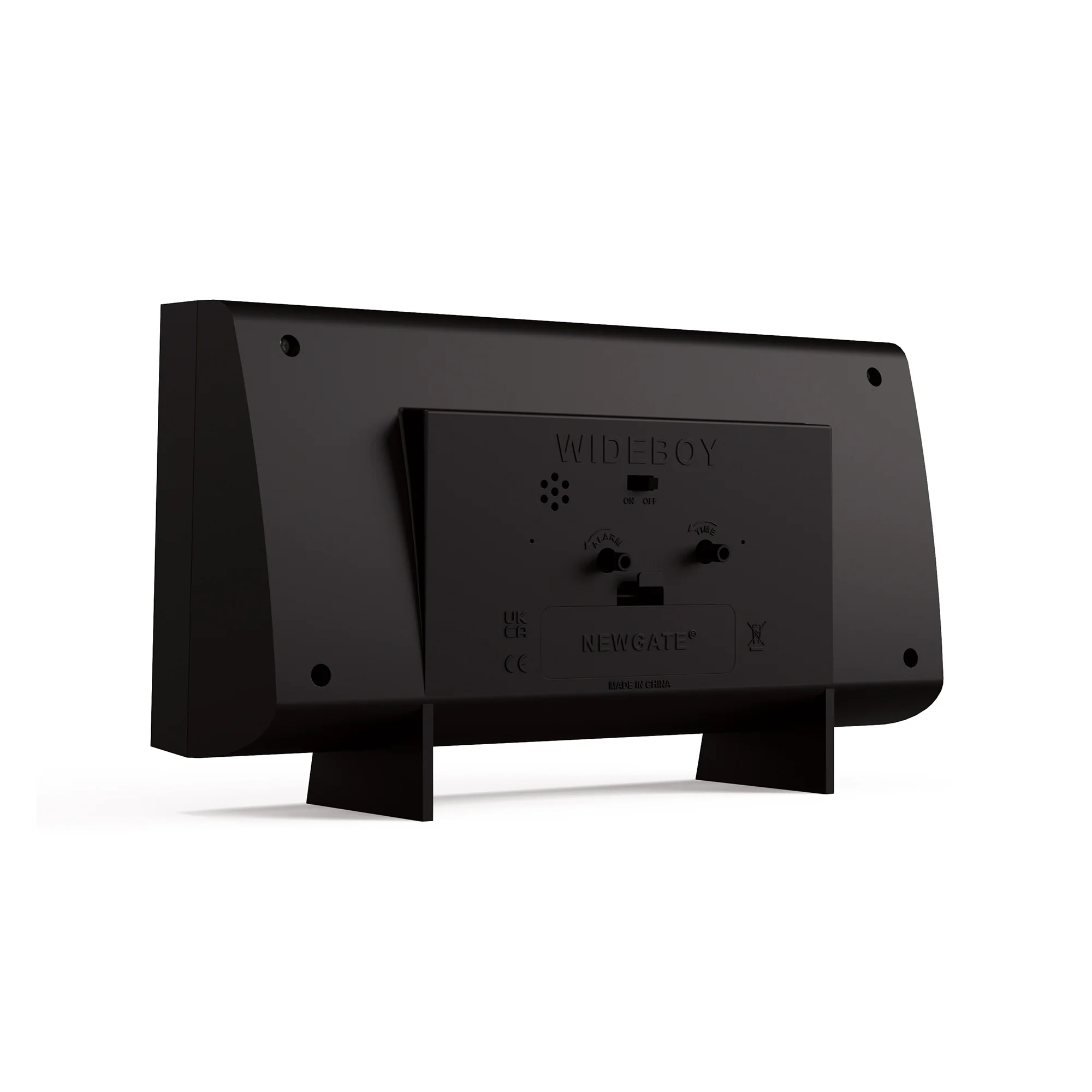 Newgate Wideboy alarm clock in black - Image 7