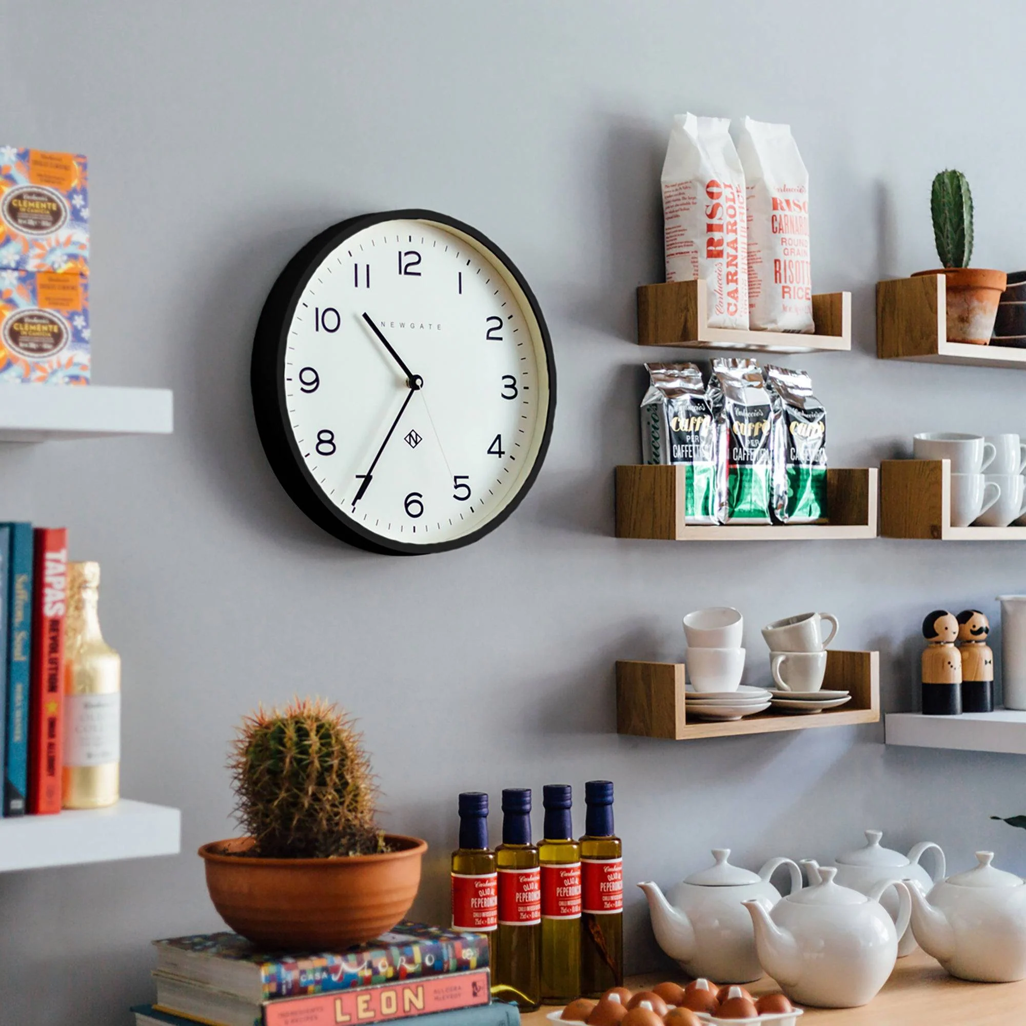 Newgate Echo Number Three wall clock in black - Image 5