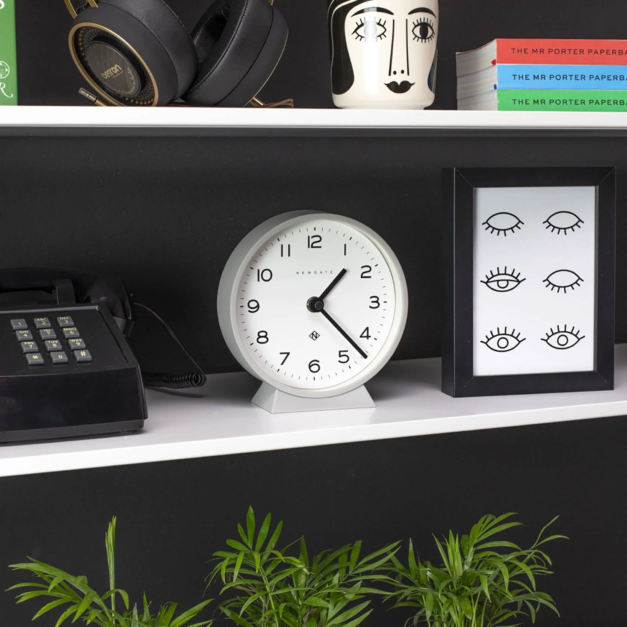 Newgate M Mantel Echo clock in grey - Image 3