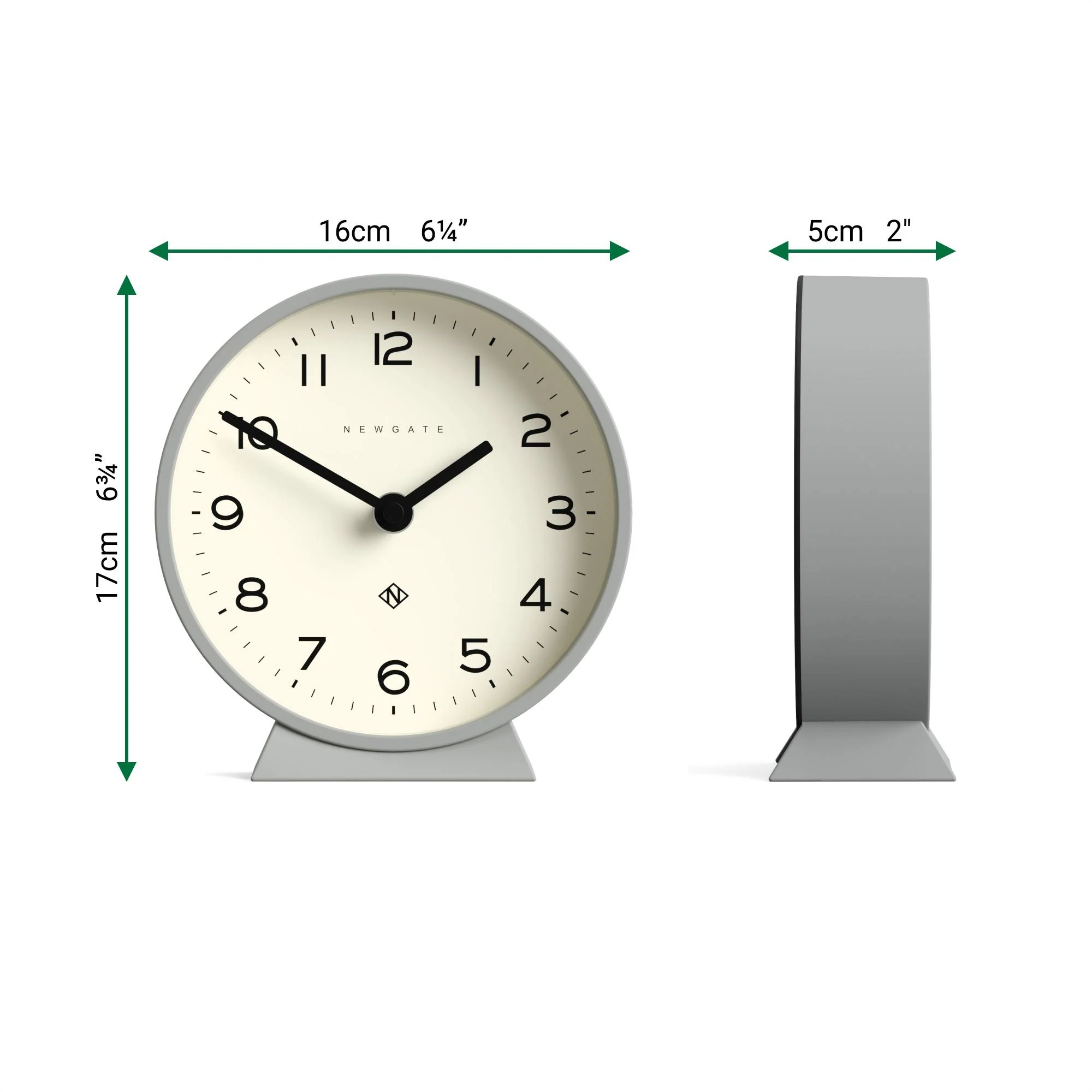 Newgate M Mantel Echo clock in grey - Image 4