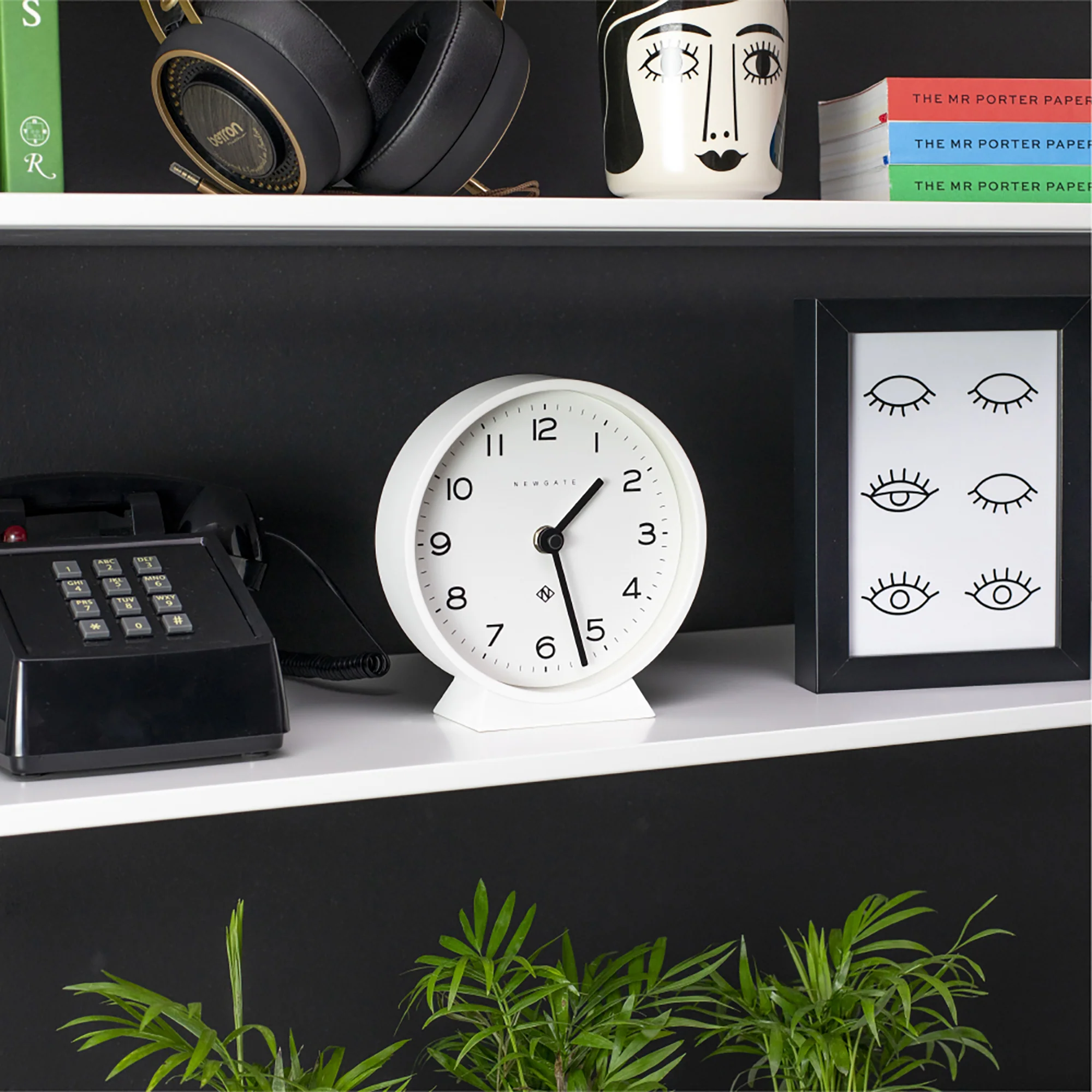 Newgate M Mantel Echo clock in white - Image 3