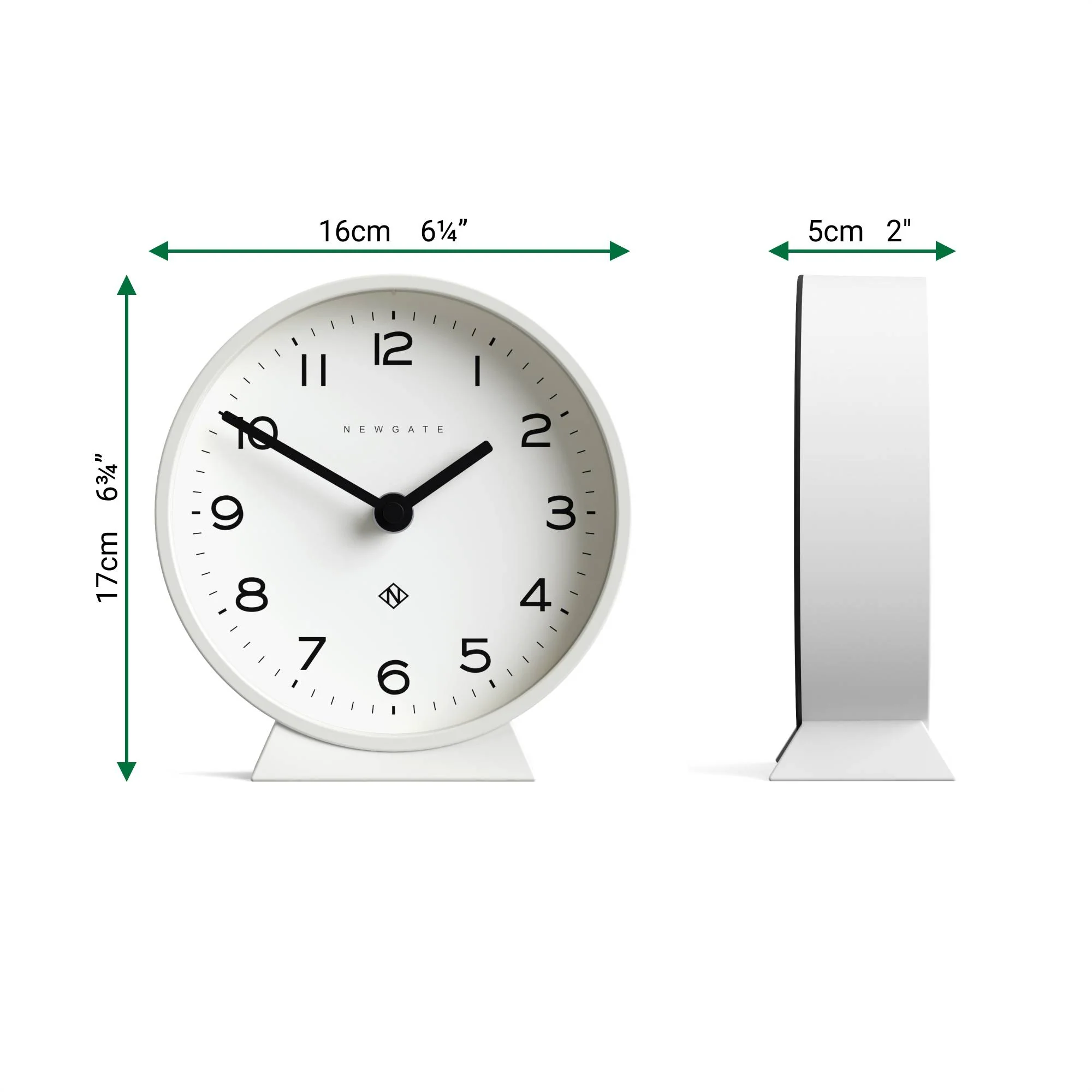 Newgate M Mantel Echo clock in white - Image 4