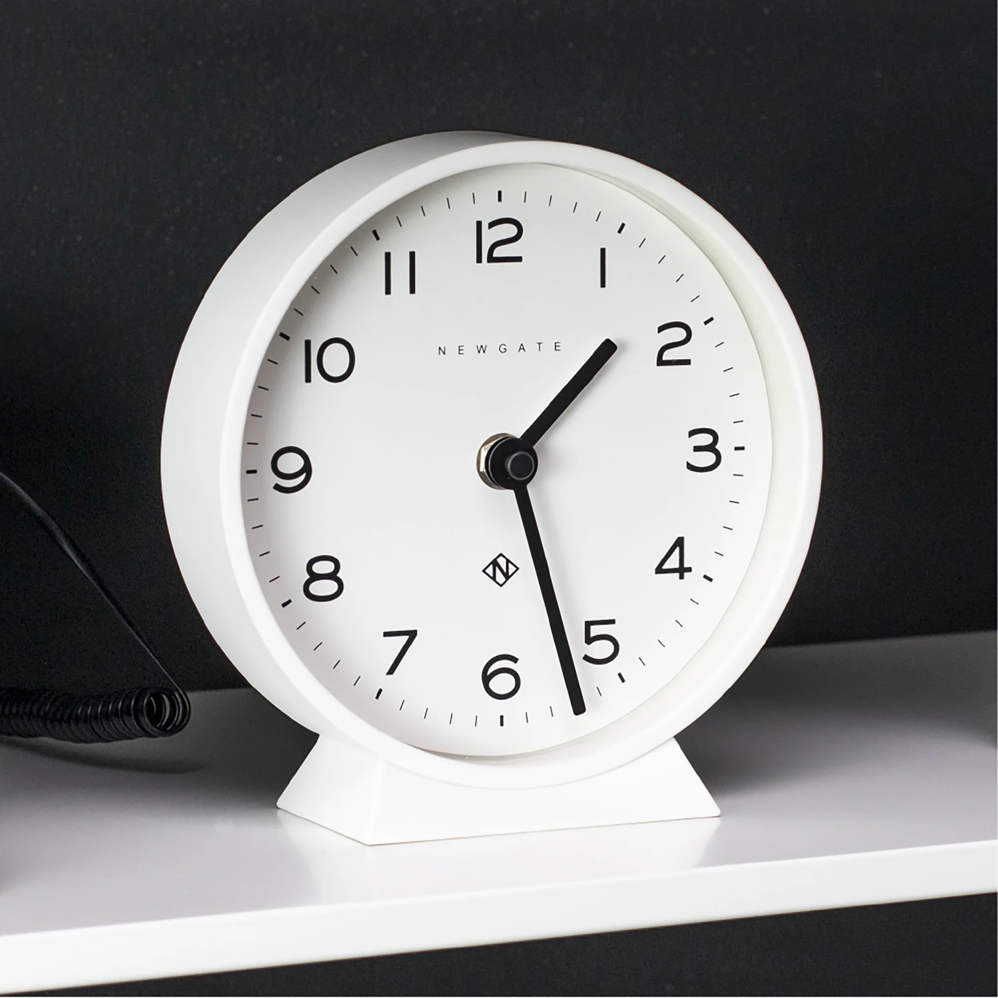 Newgate M Mantel Echo clock in white - Image 5