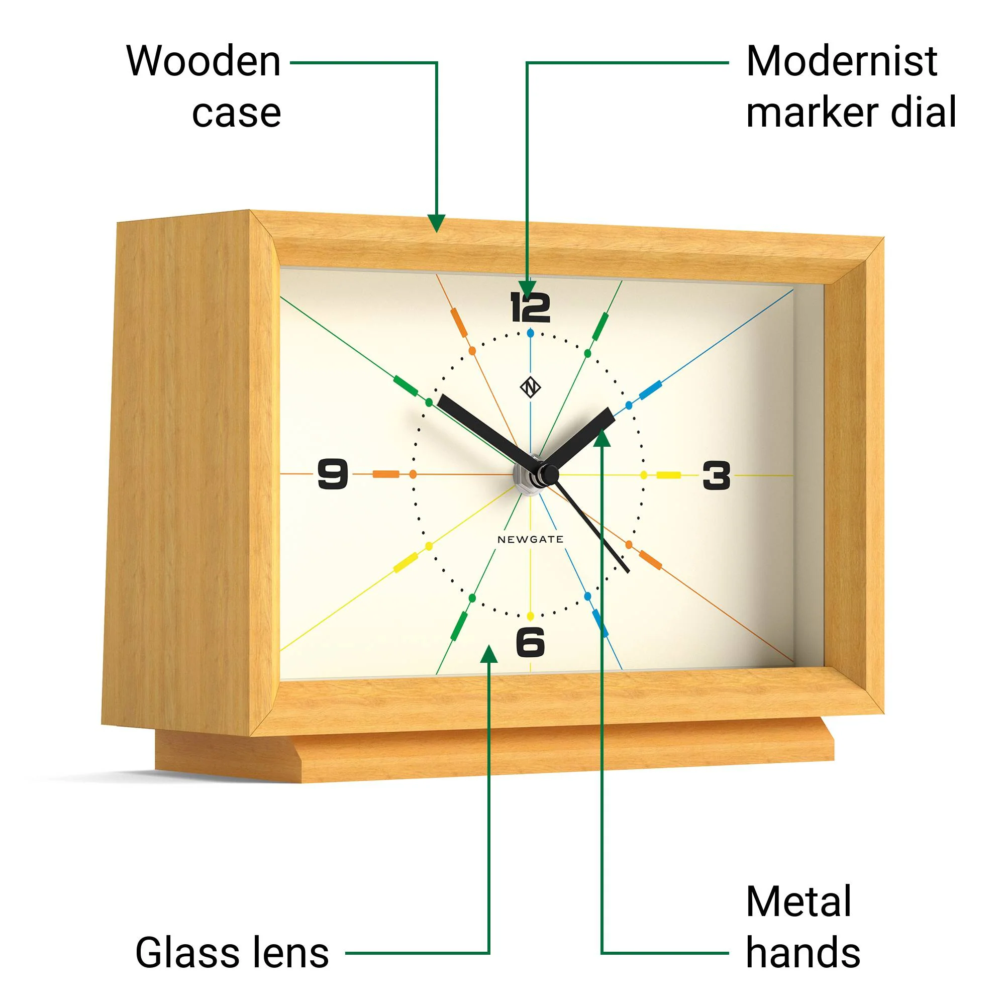 Newgate Hollywood Hills mantel clock - Image 5