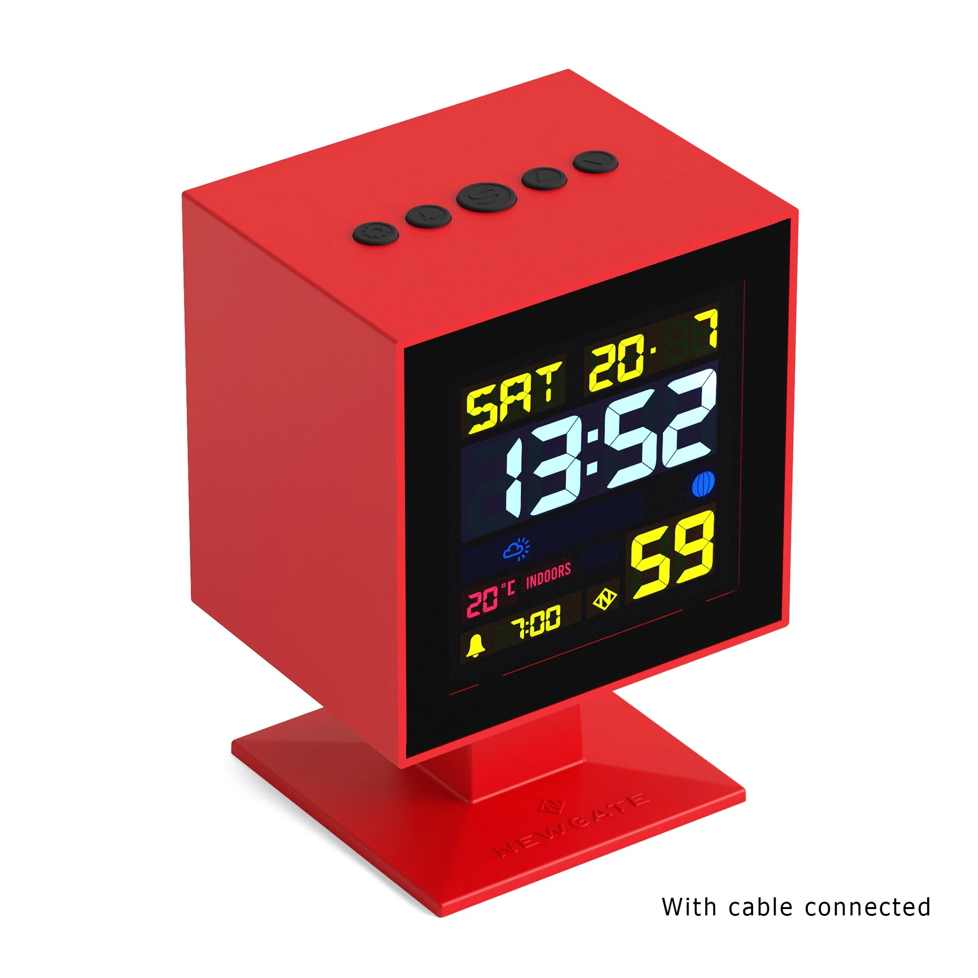 Newgate Monolith LCD alarm in red - Image 4