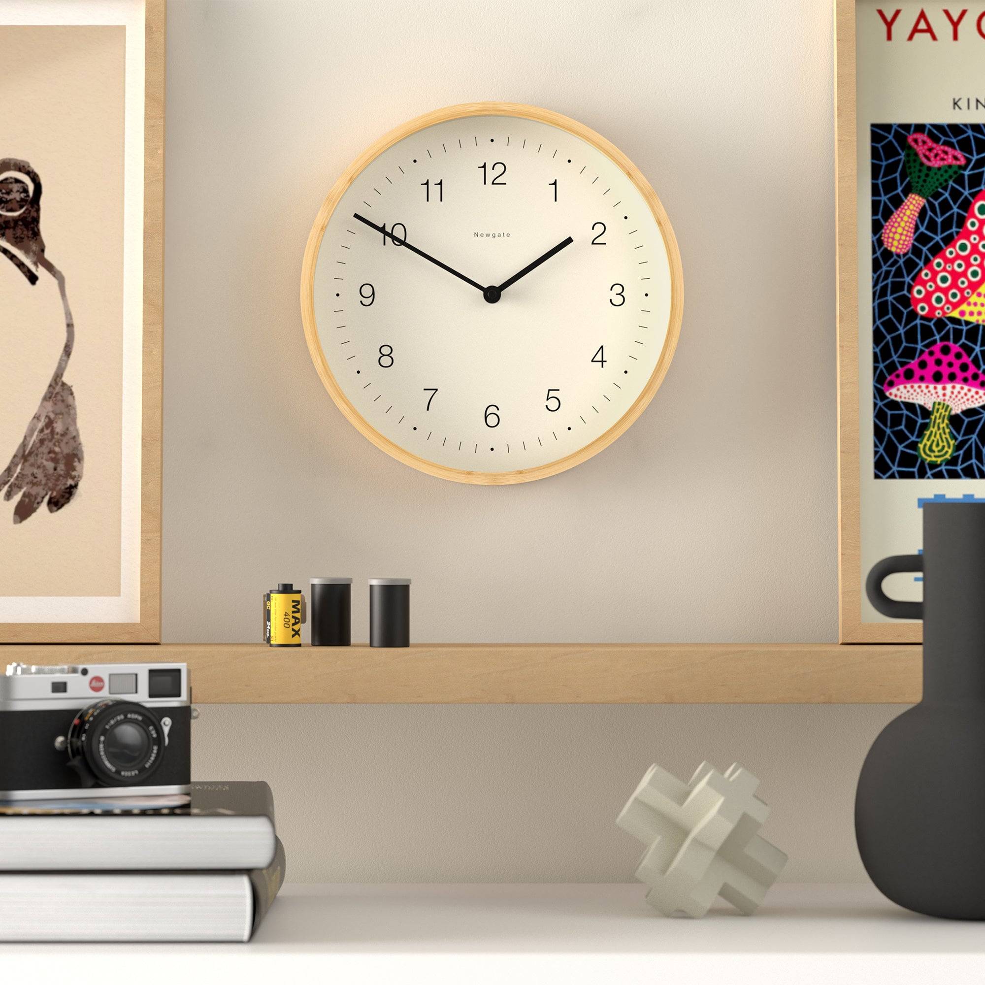 Newgate Bali wall clock in bamboo - Image 3