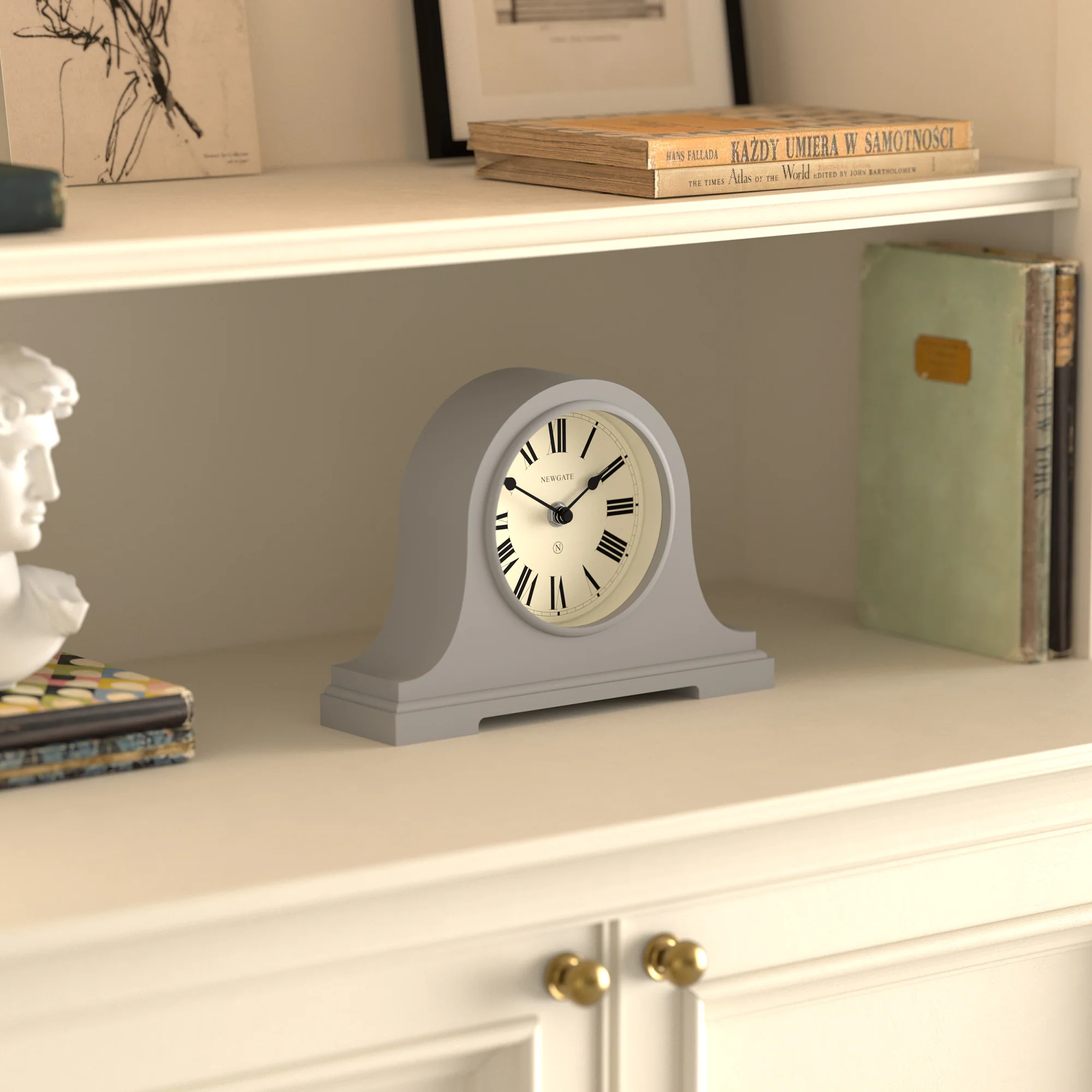 Newgate Broadway mantel clock in grey - Image 5