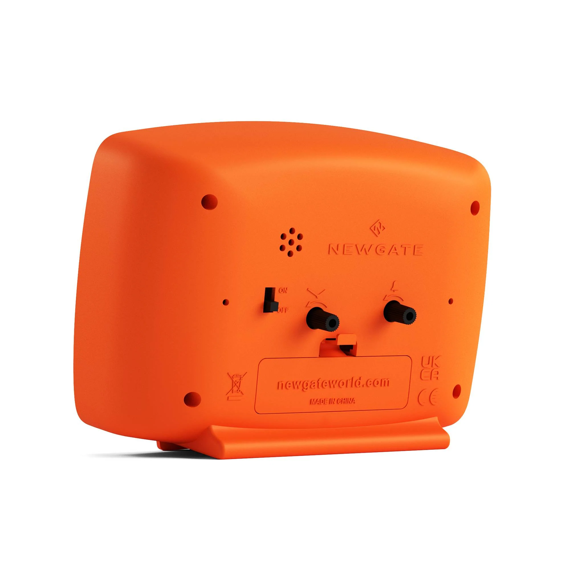 Newgate Brooklyn alarm clock in pumpkin orange - Image 7