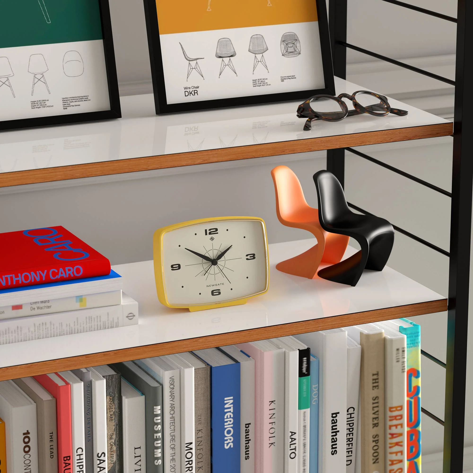 Newgate Brooklyn alarm clock in yellow - Image 5