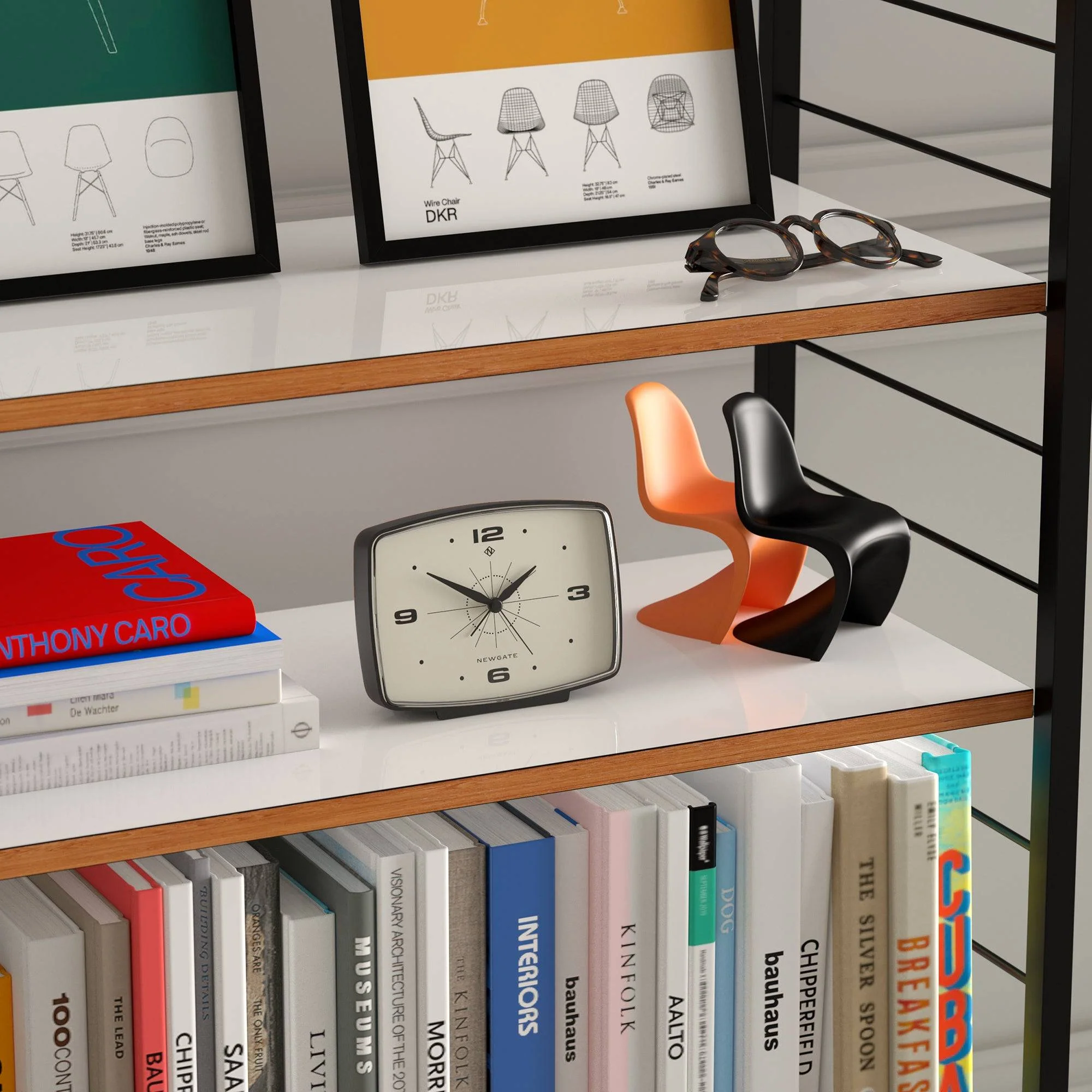 Newgate Brooklyn alarm clock in black - Image 5