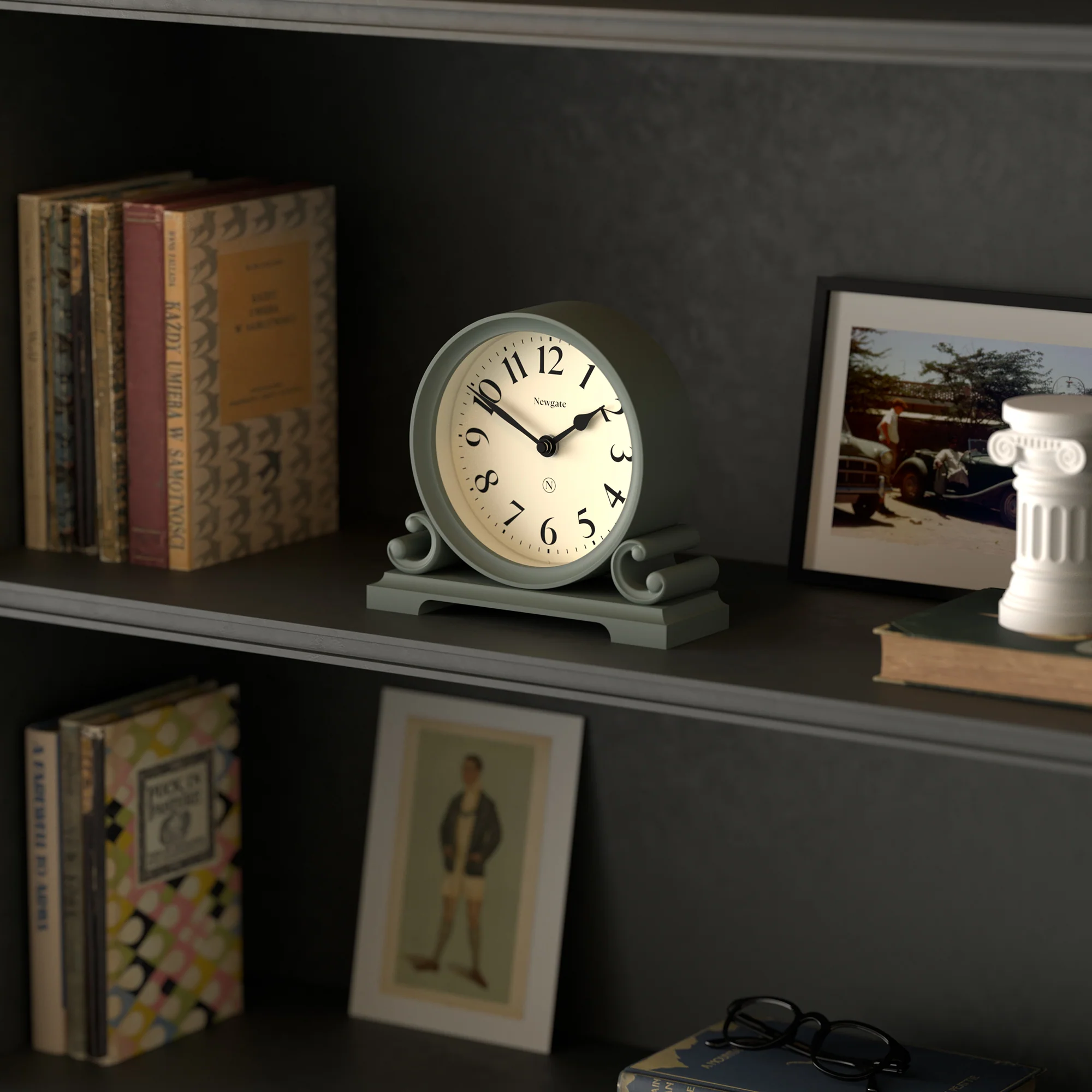 Newgate Divisadero mantel clock in asparagus green - Image 5