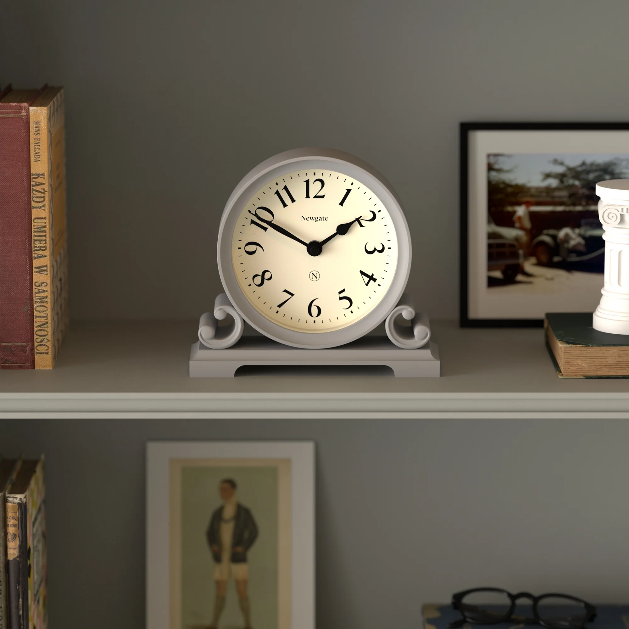 Newgate Divisadero mantel clock in grey - Image 3