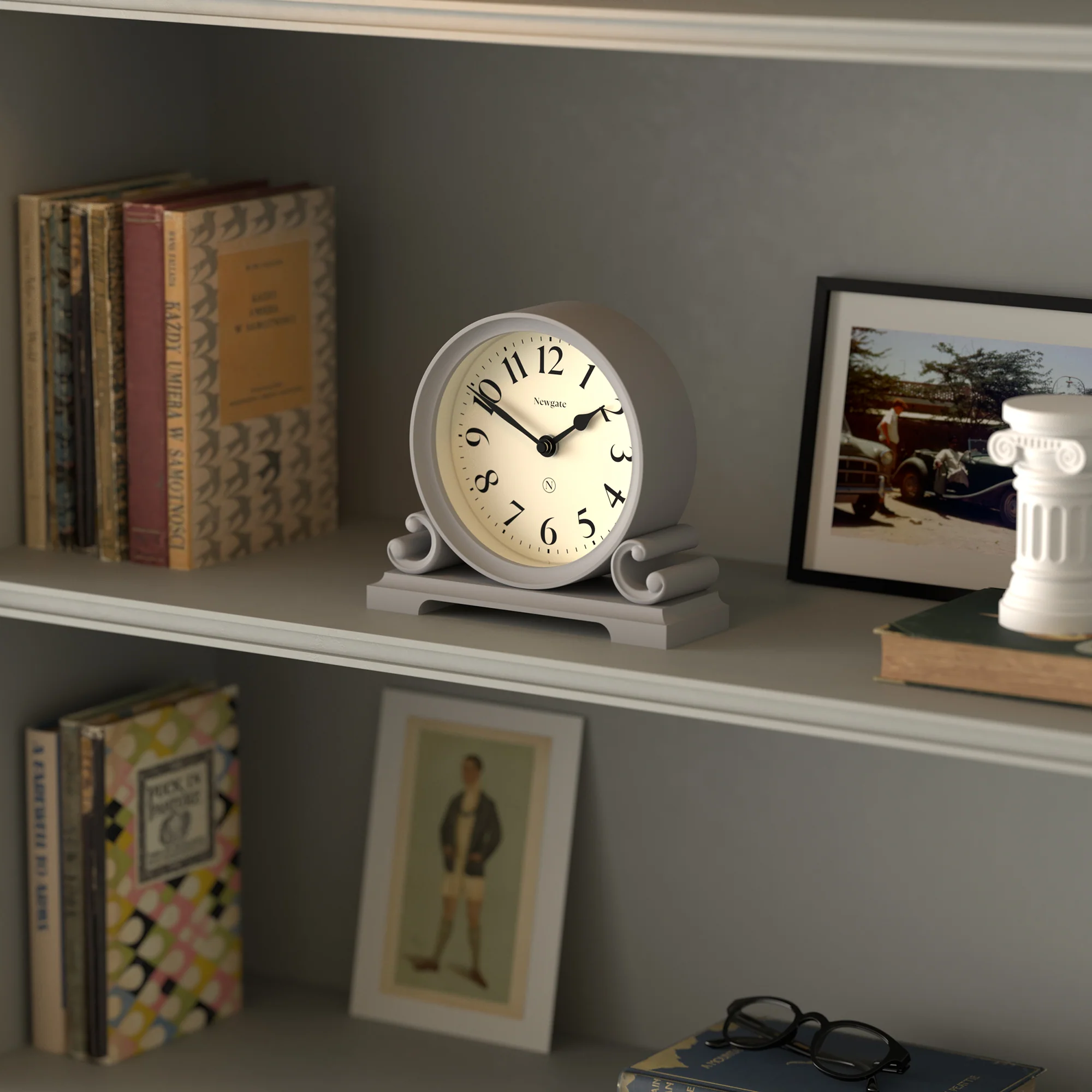 Newgate Divisadero mantel clock in grey - Image 5