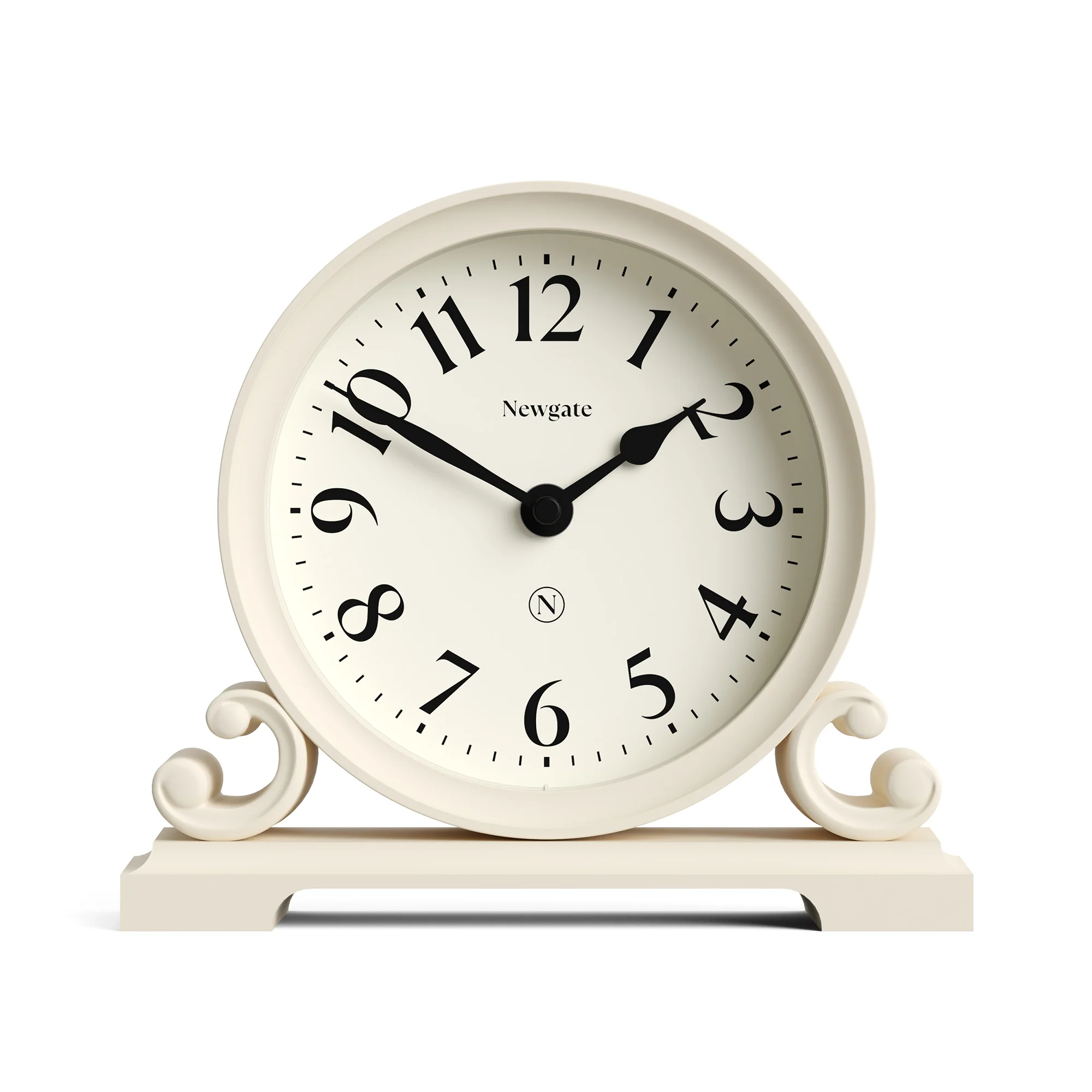 Newgate Divisadero mantel clock in cream