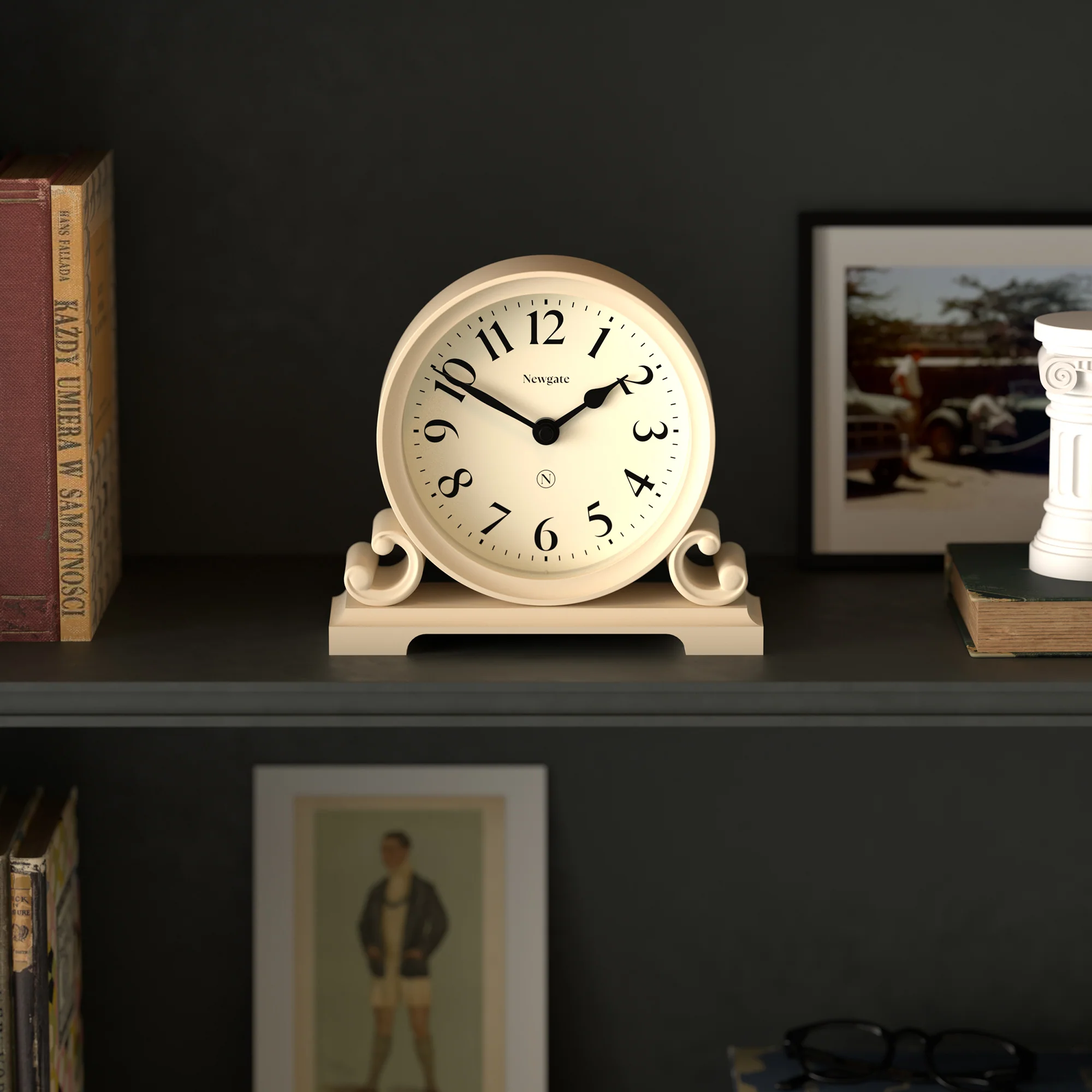 Newgate Divisadero mantel clock in cream - Image 3