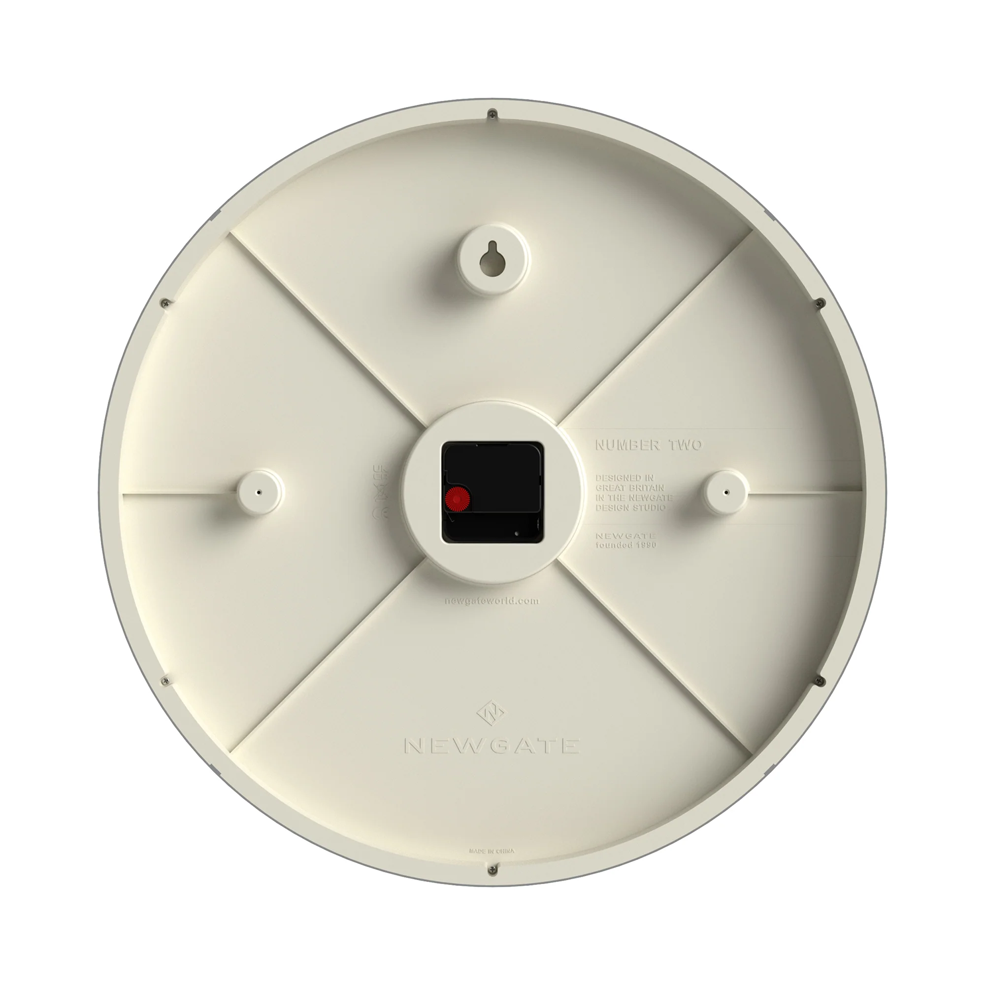 Newgate Echo Number Two wall clock in grey - Image 7