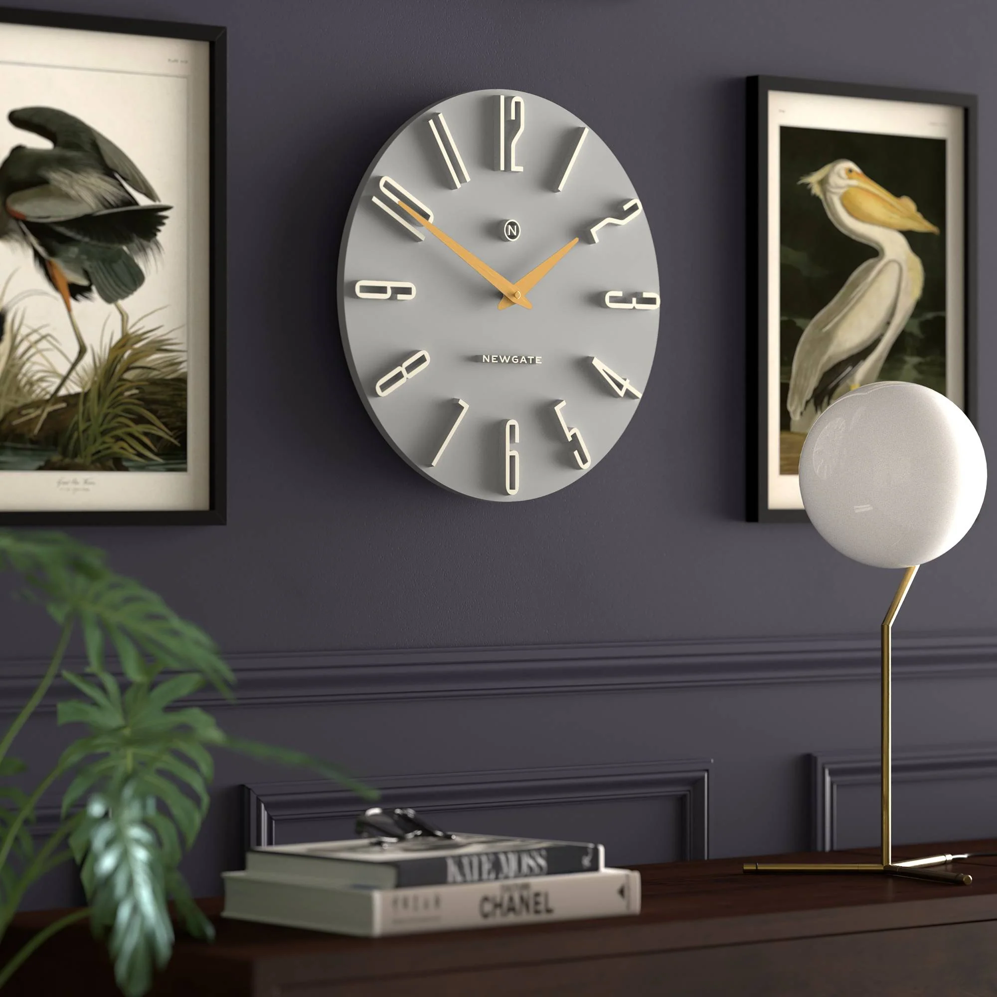 Newgate Empire State wall clock in grey - Image 3