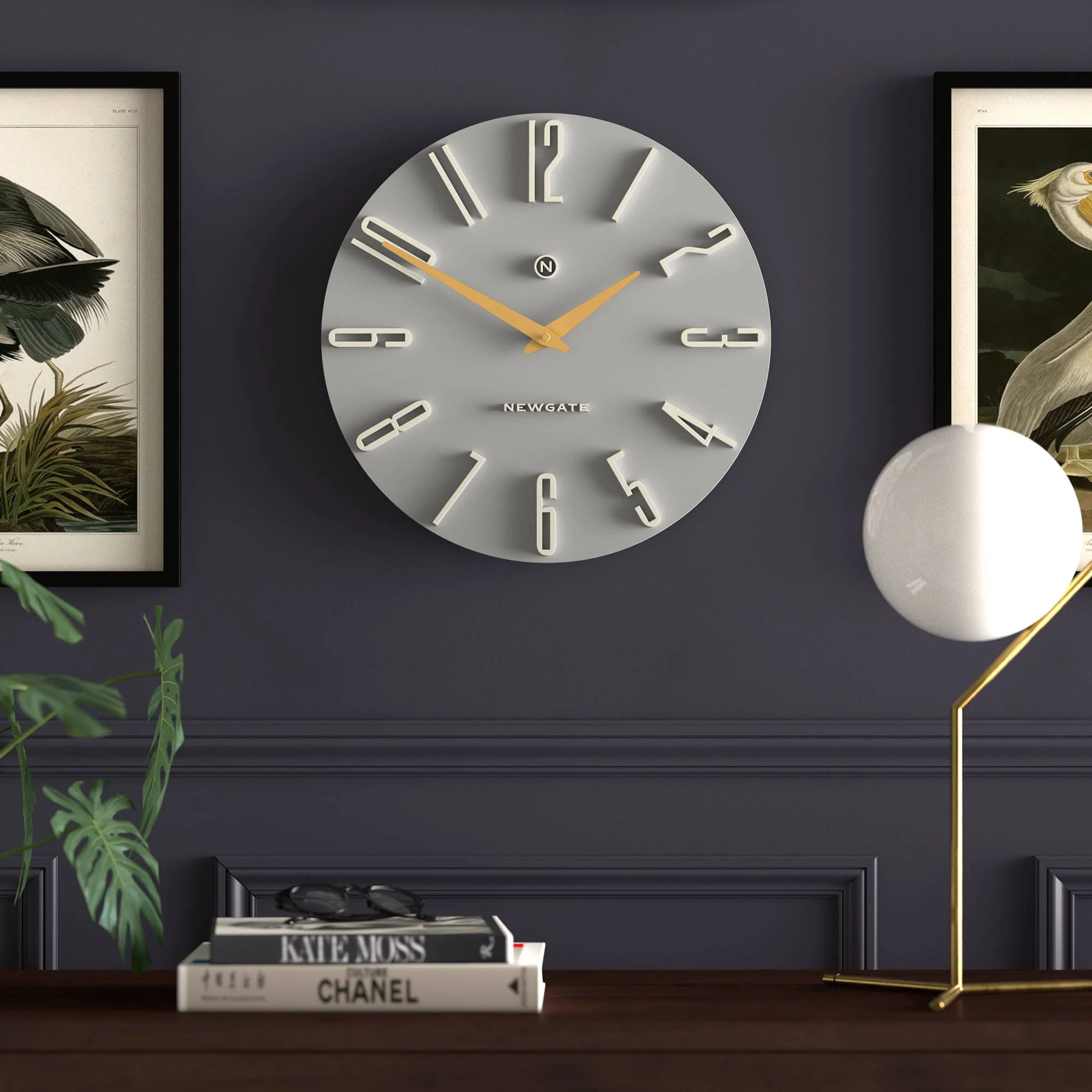 Newgate Empire State wall clock in grey - Image 5