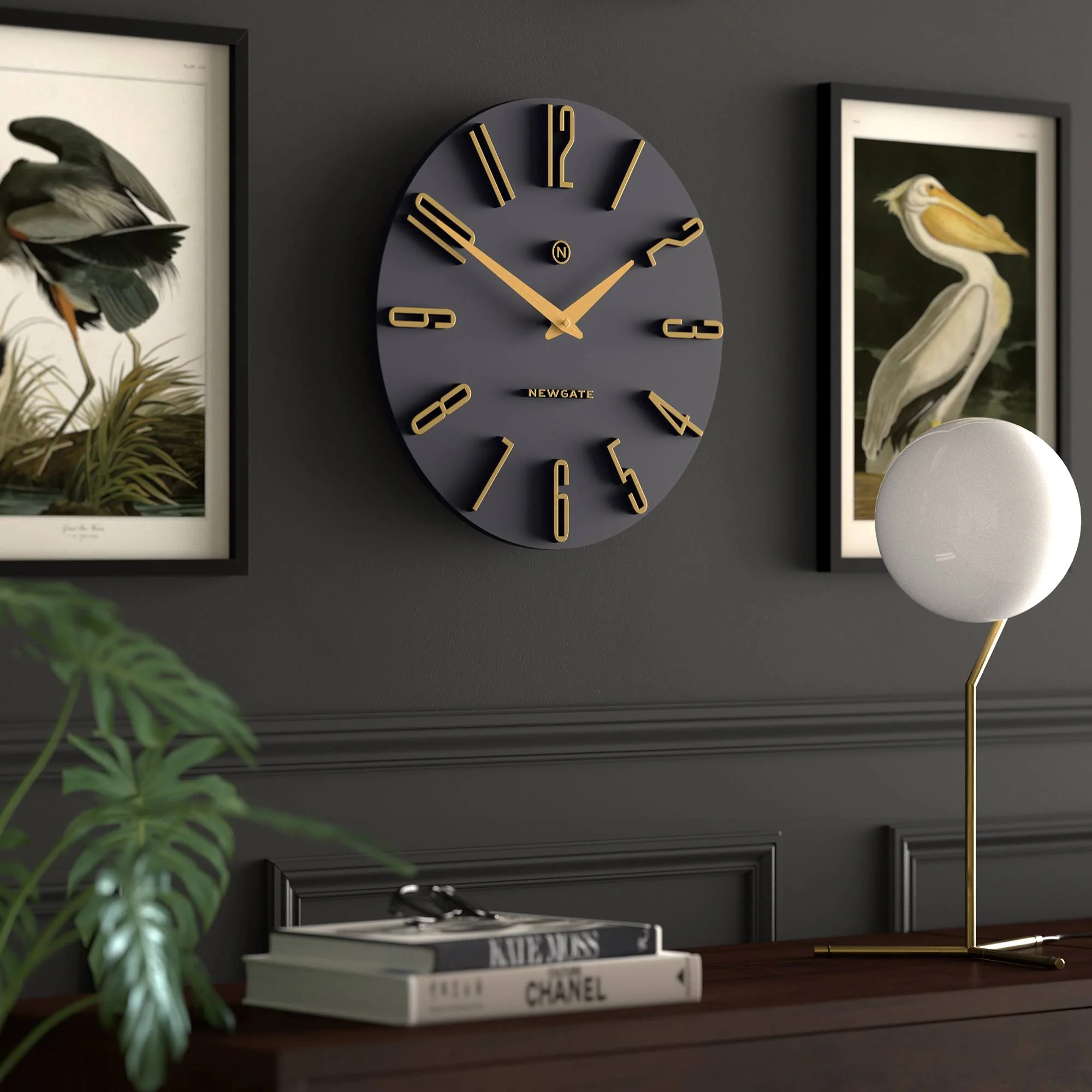 Newgate Empire State wall clock in petrol blue - Image 3