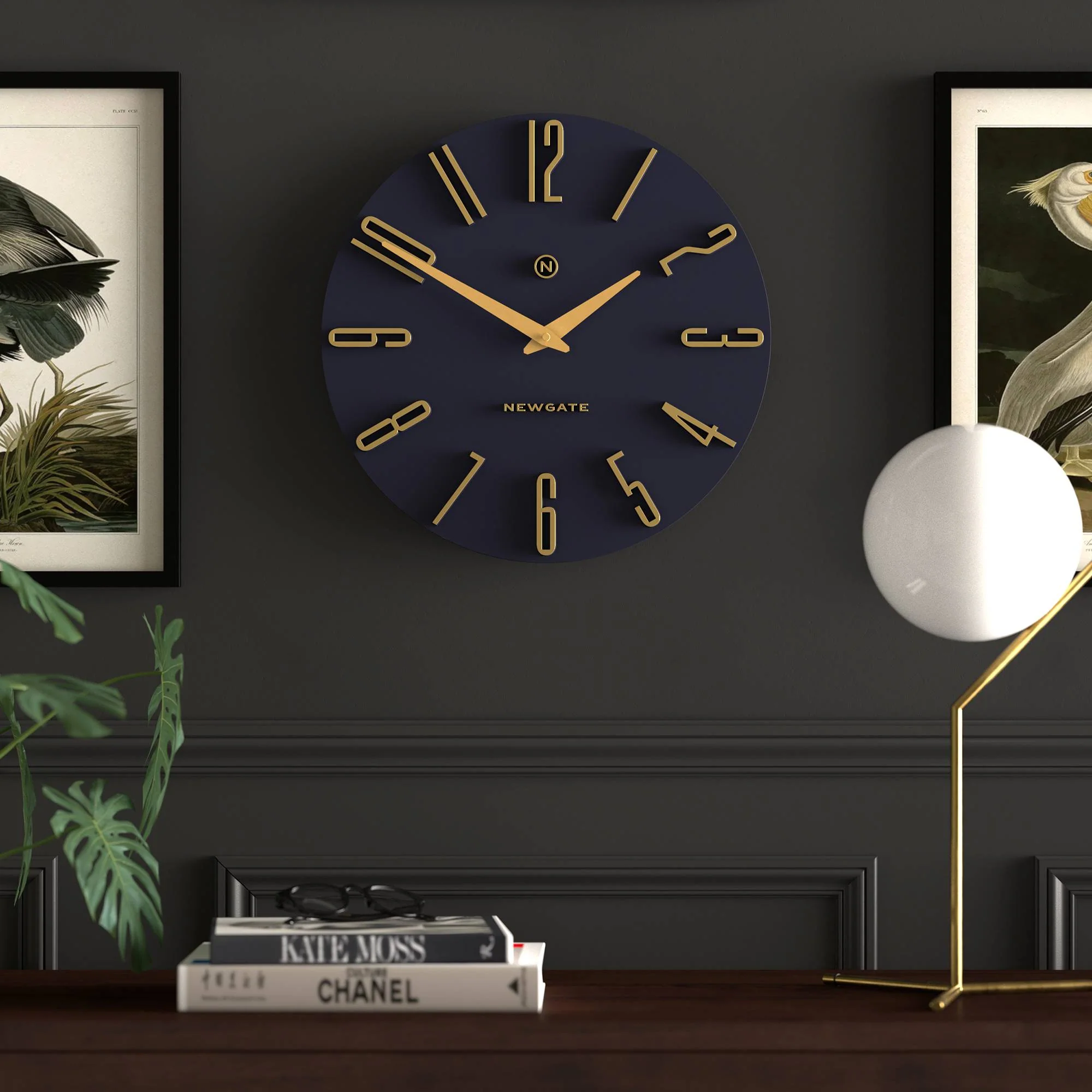 Newgate Empire State wall clock in petrol blue - Image 5