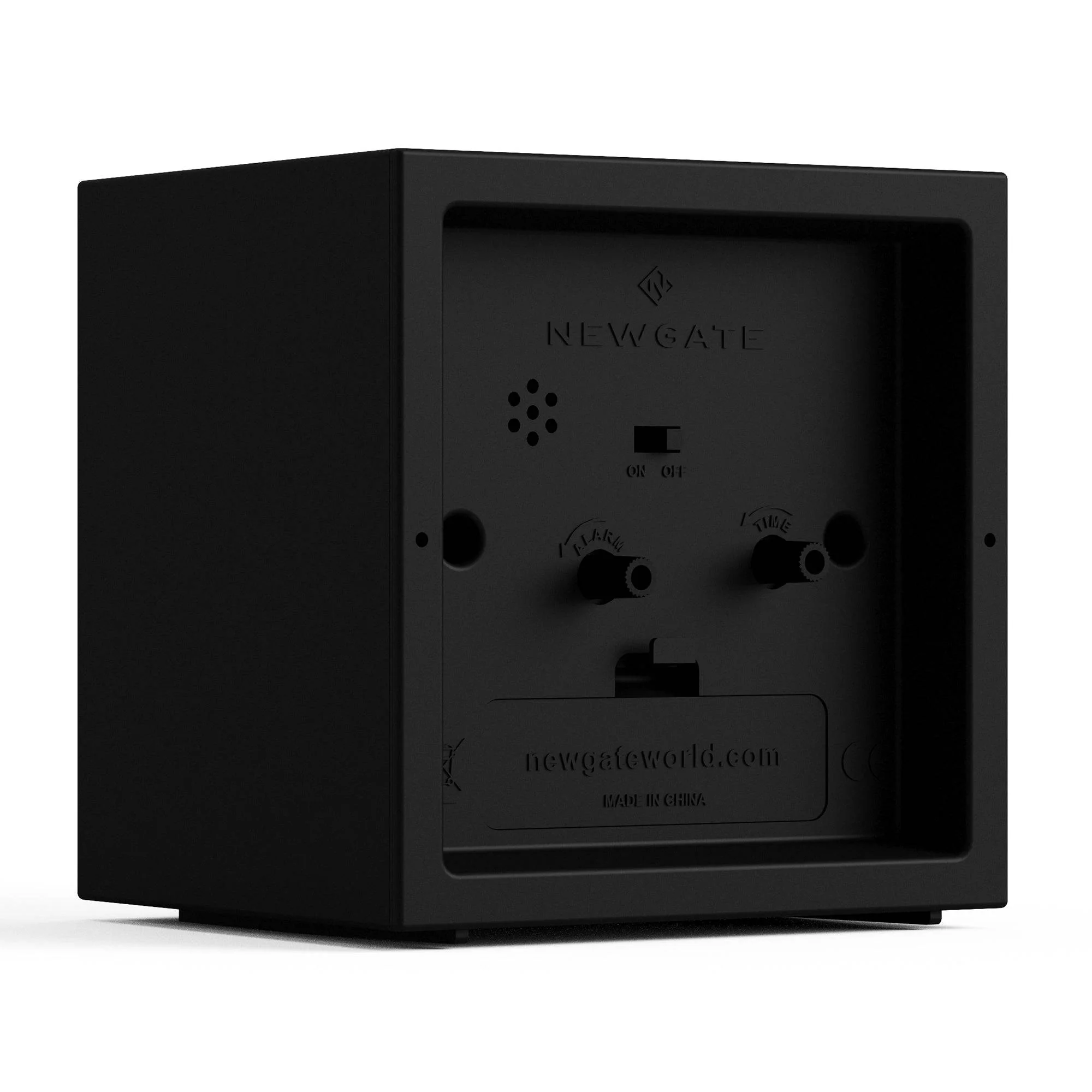 Newgate Equinox alarm clock in black - Image 7
