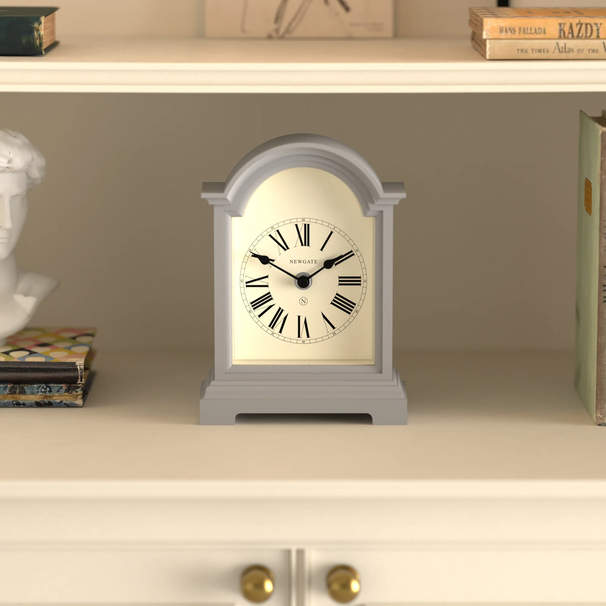 Newgate Fillmore mantel clock in grey - Image 3