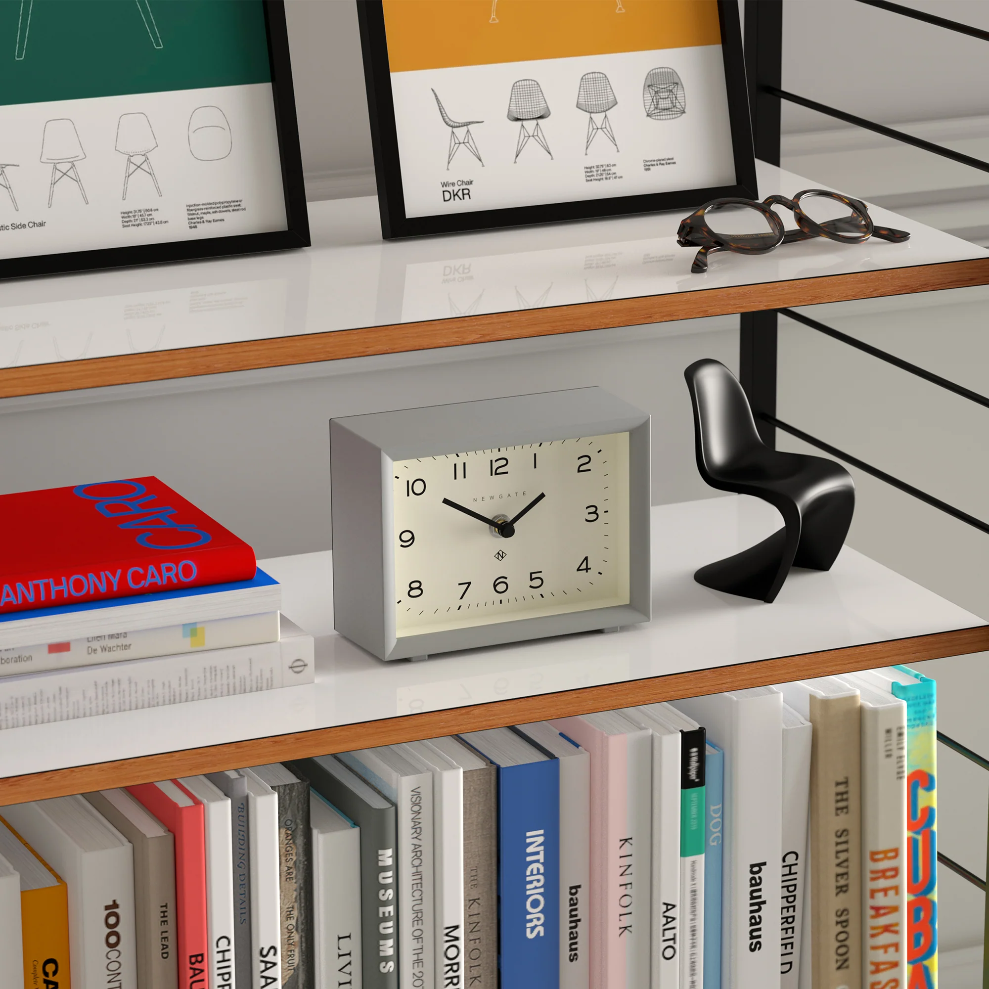Newgate Henry mantel clock in posh grey - Image 5
