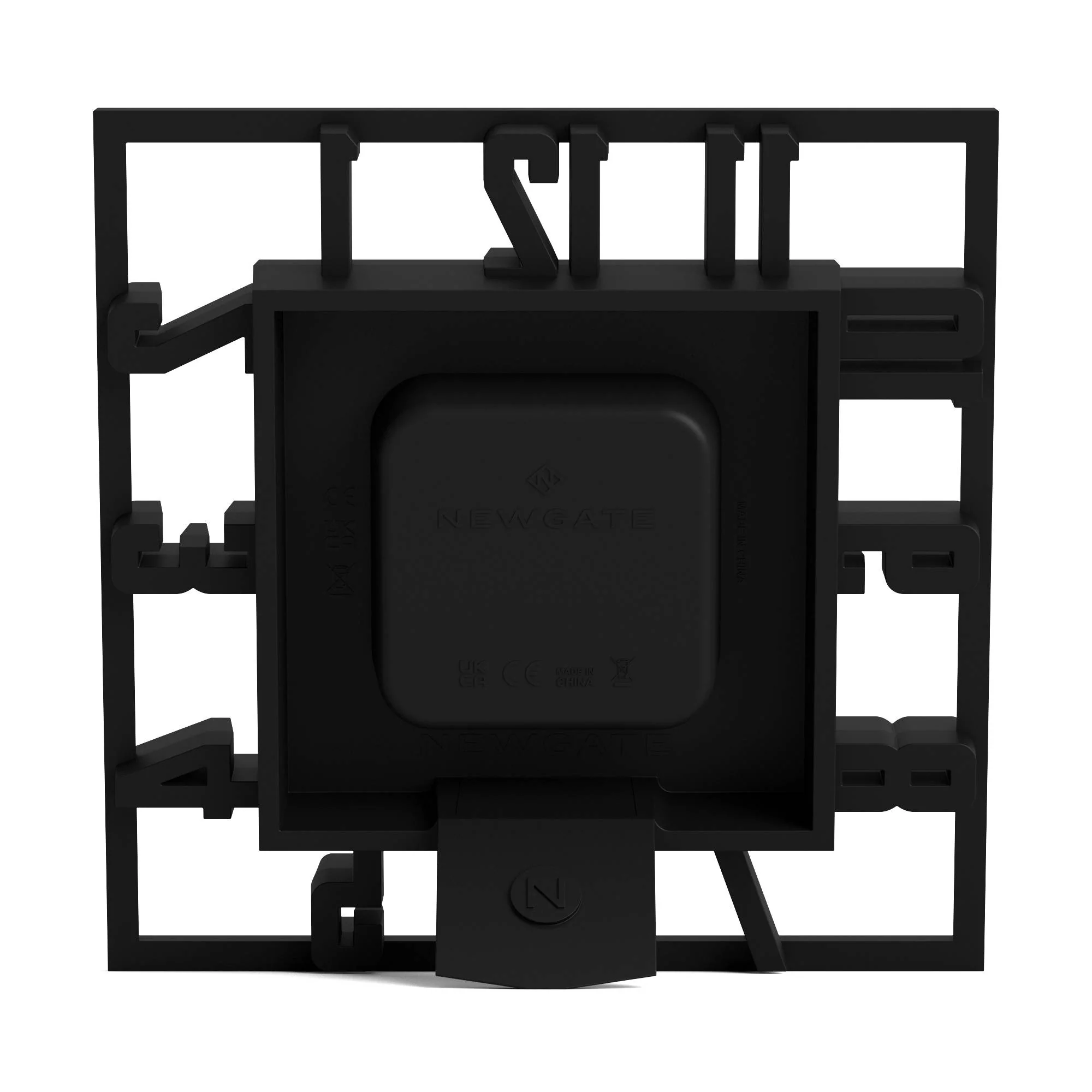 Newgate Highline mantel clock in black - Image 7