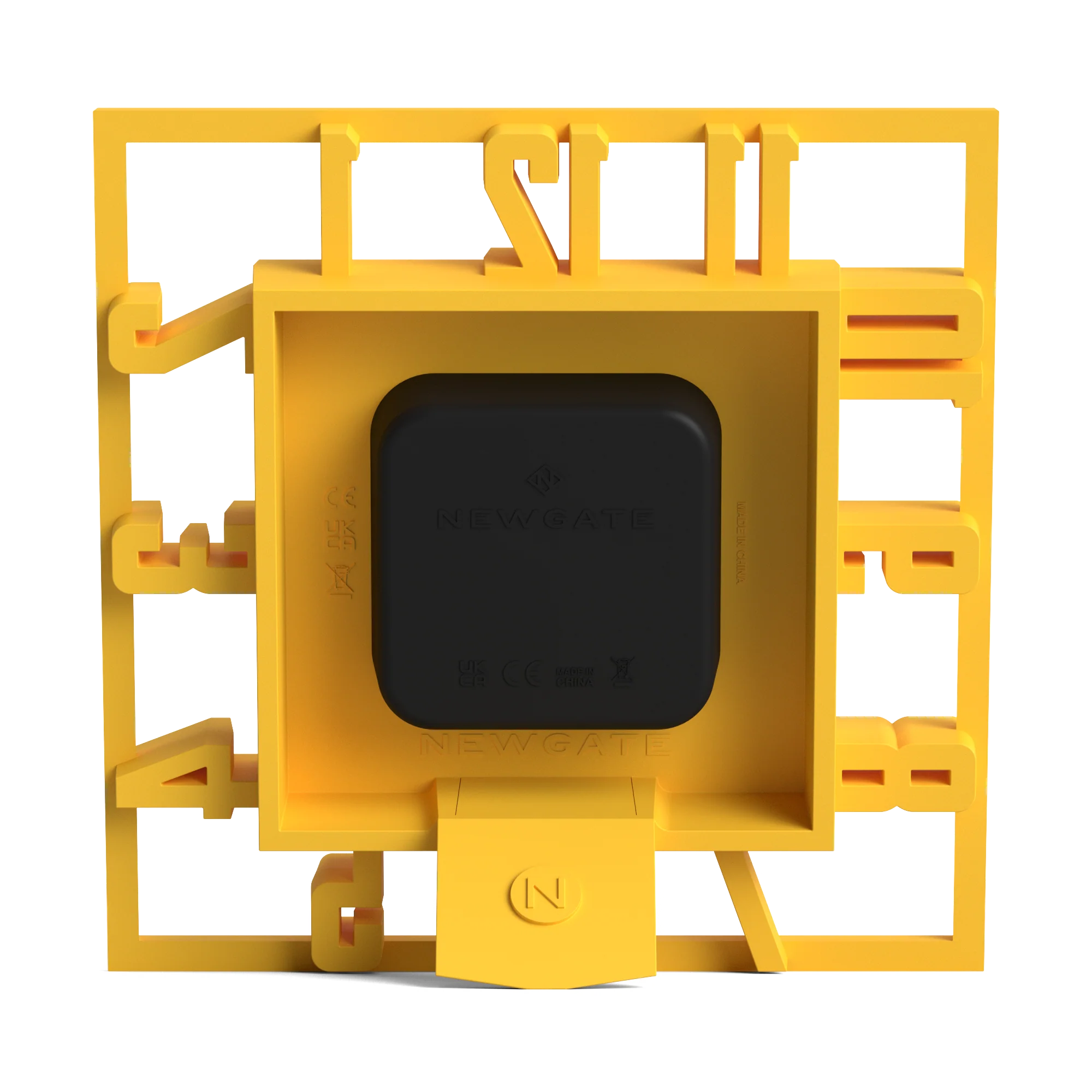Newgate Highline mantel clock in yellow - Image 7