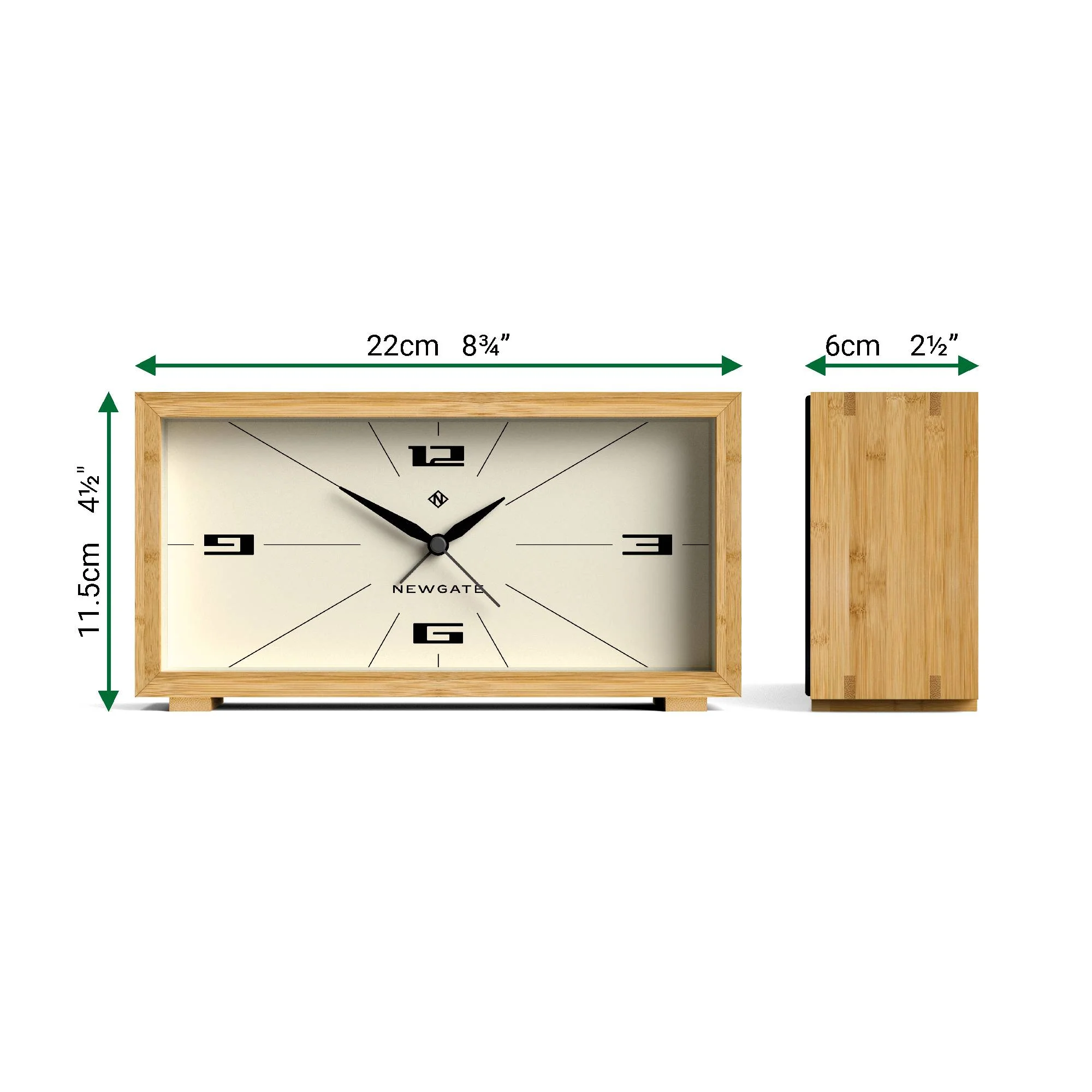 Newgate Lemur alarm clock in bamboo - Image 4