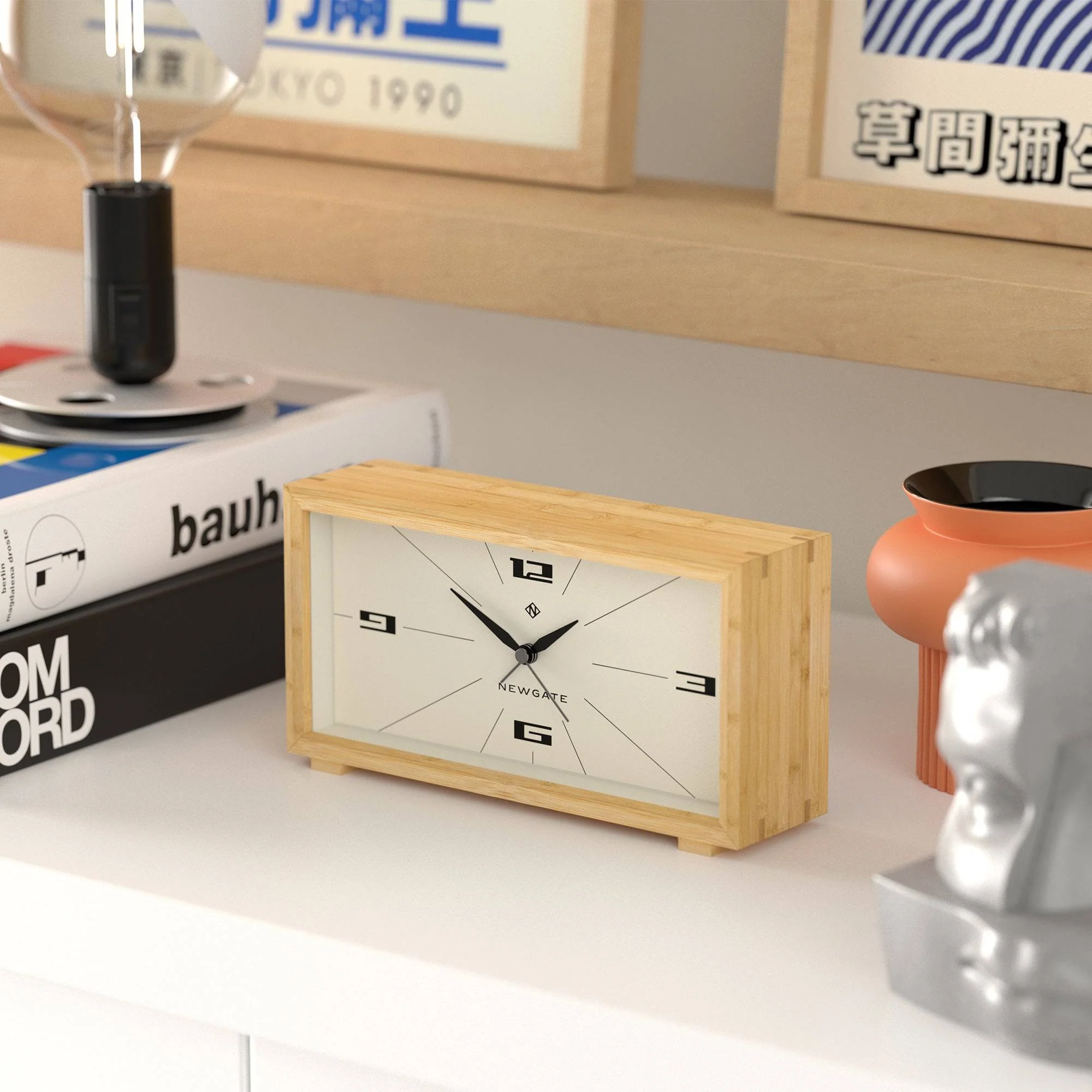 Newgate Lemur alarm clock in bamboo - Image 5
