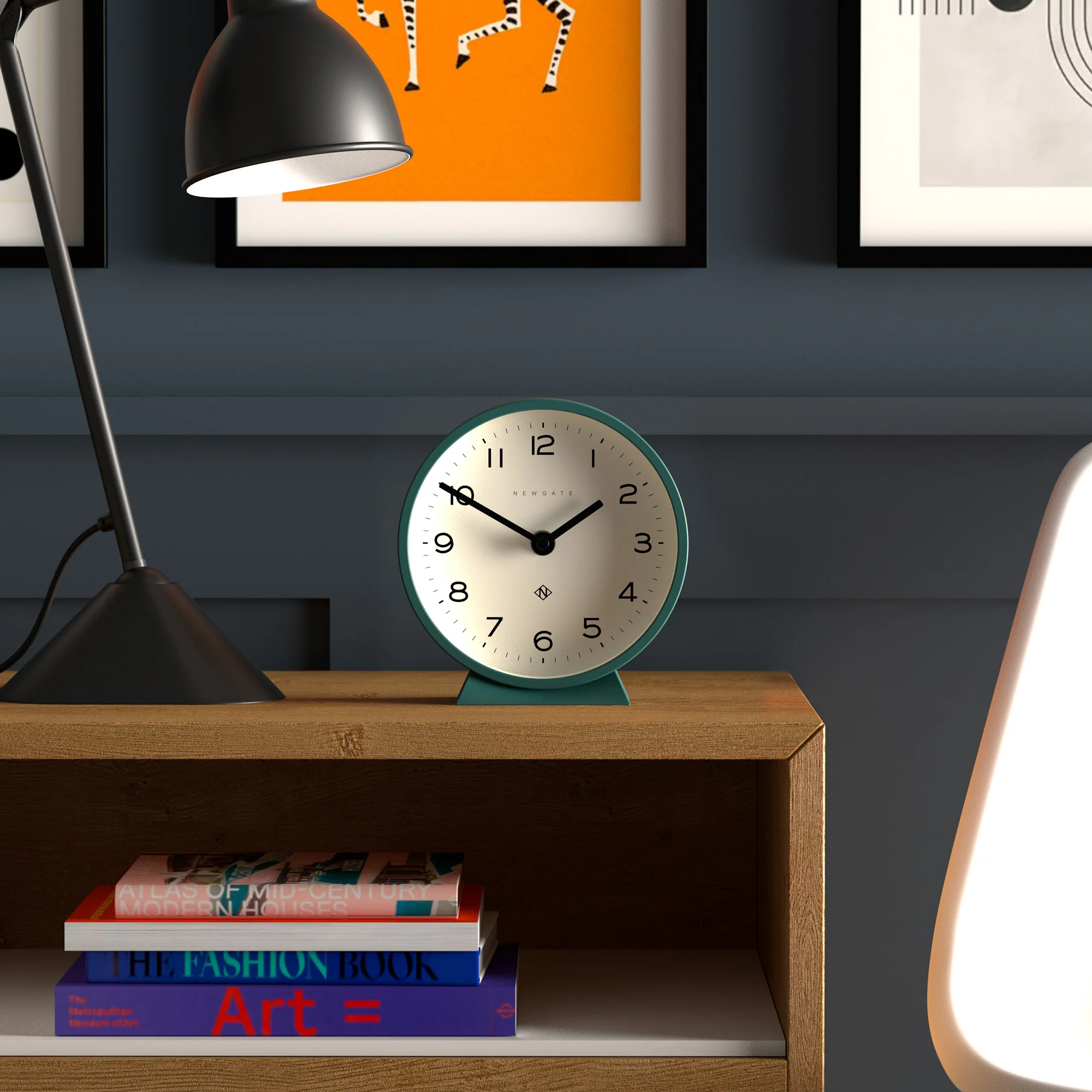 Newgate M Mantel Echo clock in eden green - Image 3
