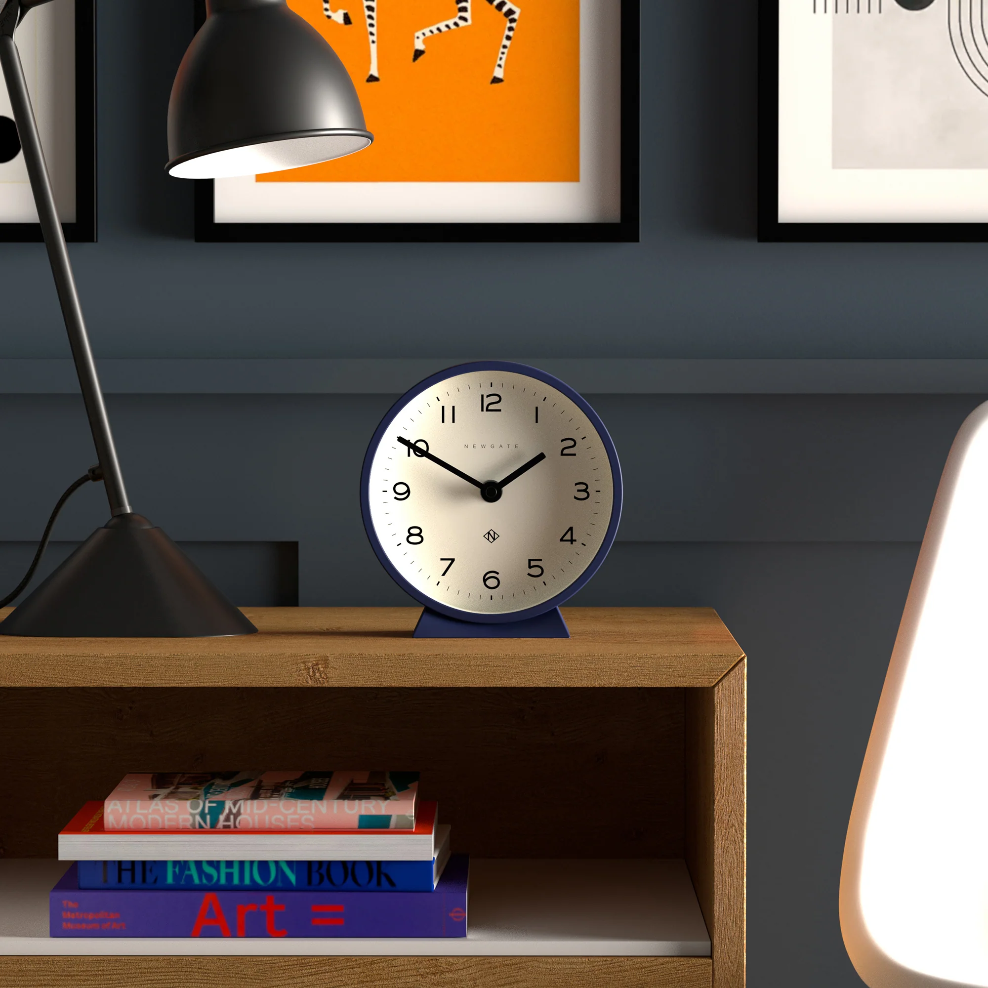 Newgate M Mantel Echo clock in midnight blue - Image 3